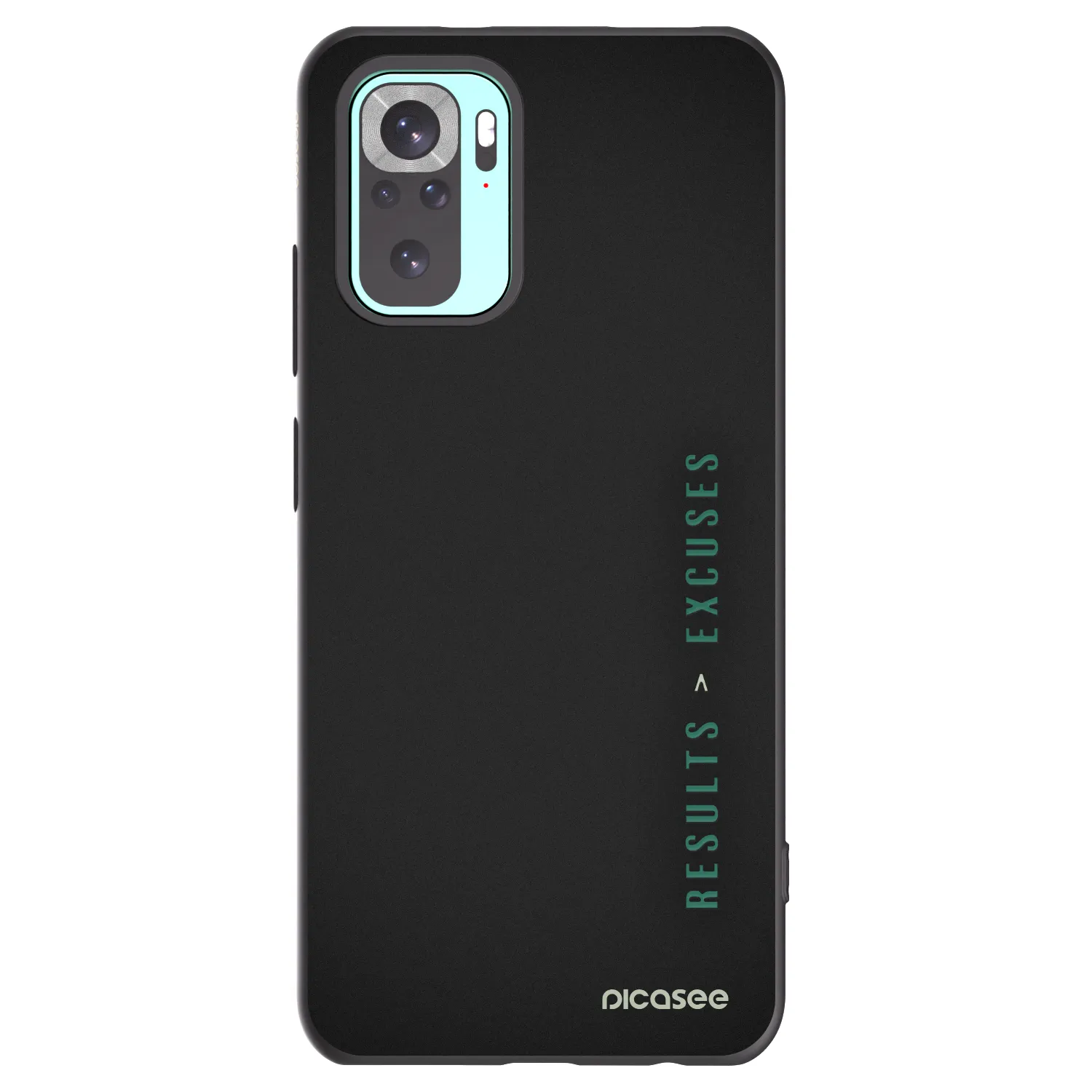 Picasee husă neagră din silicon pentru Xiaomi Redmi Note 10 Pro - Results x Excuses