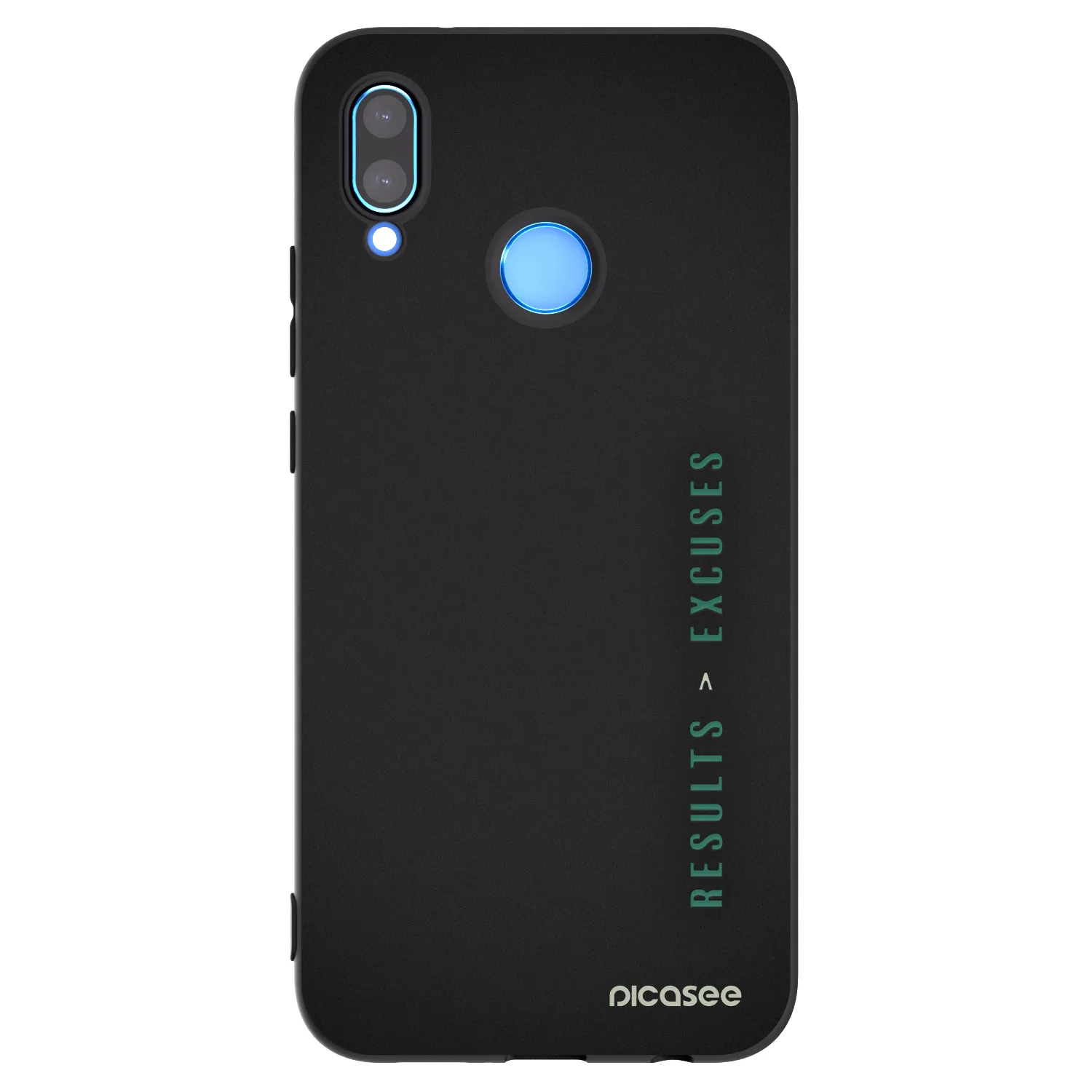 Picasee husă neagră din silicon pentru Huawei P20 Lite - Results x Excuses