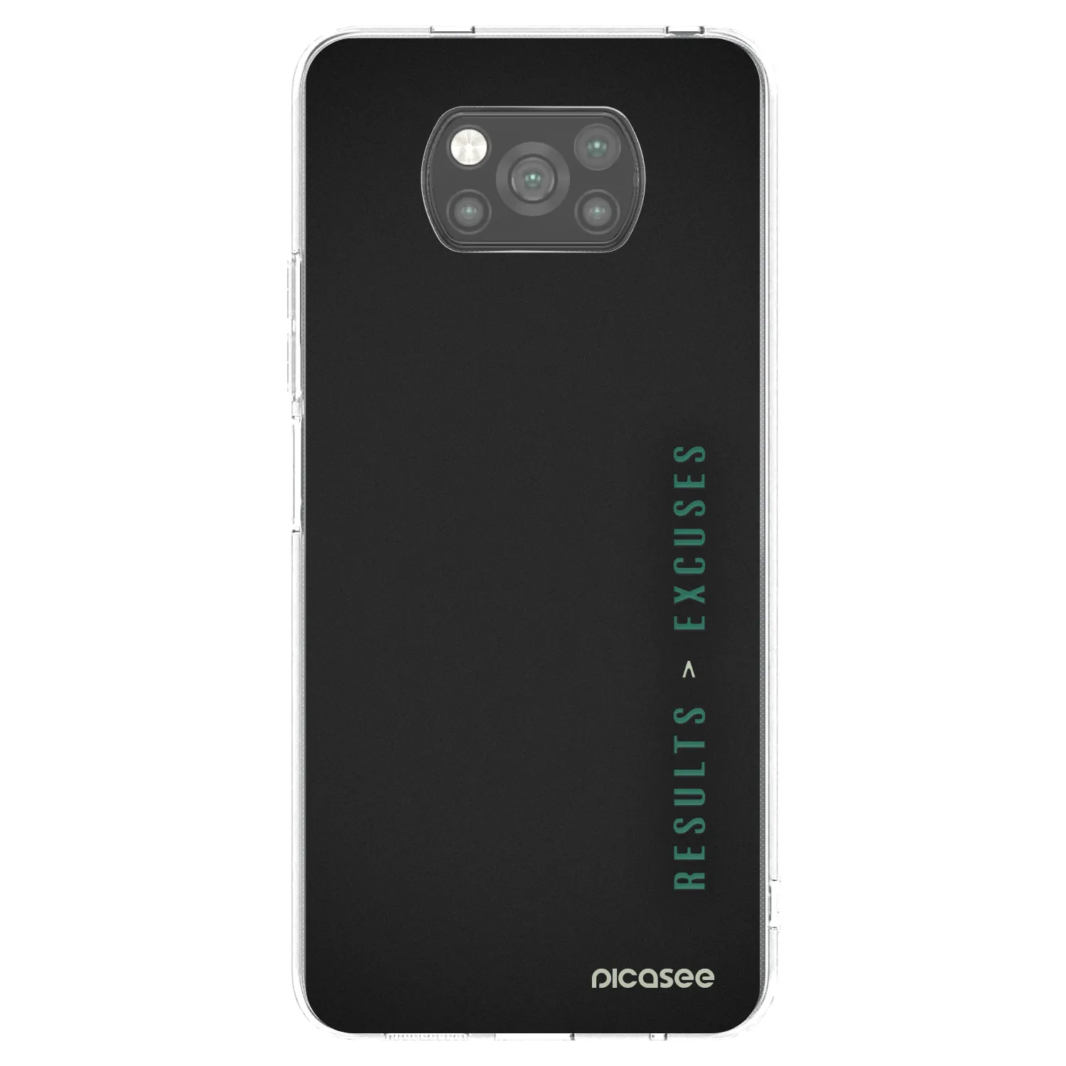 Picasee husă neagră din silicon pentru Xiaomi Poco X3 Pro - Results x Excuses