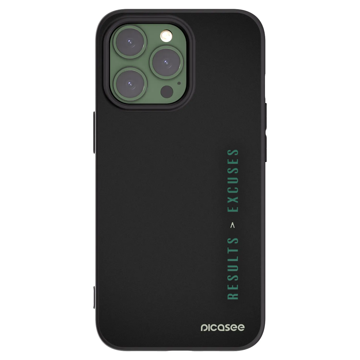 Picasee husă neagră din silicon pentru Apple iPhone 13 Pro - Results x Excuses