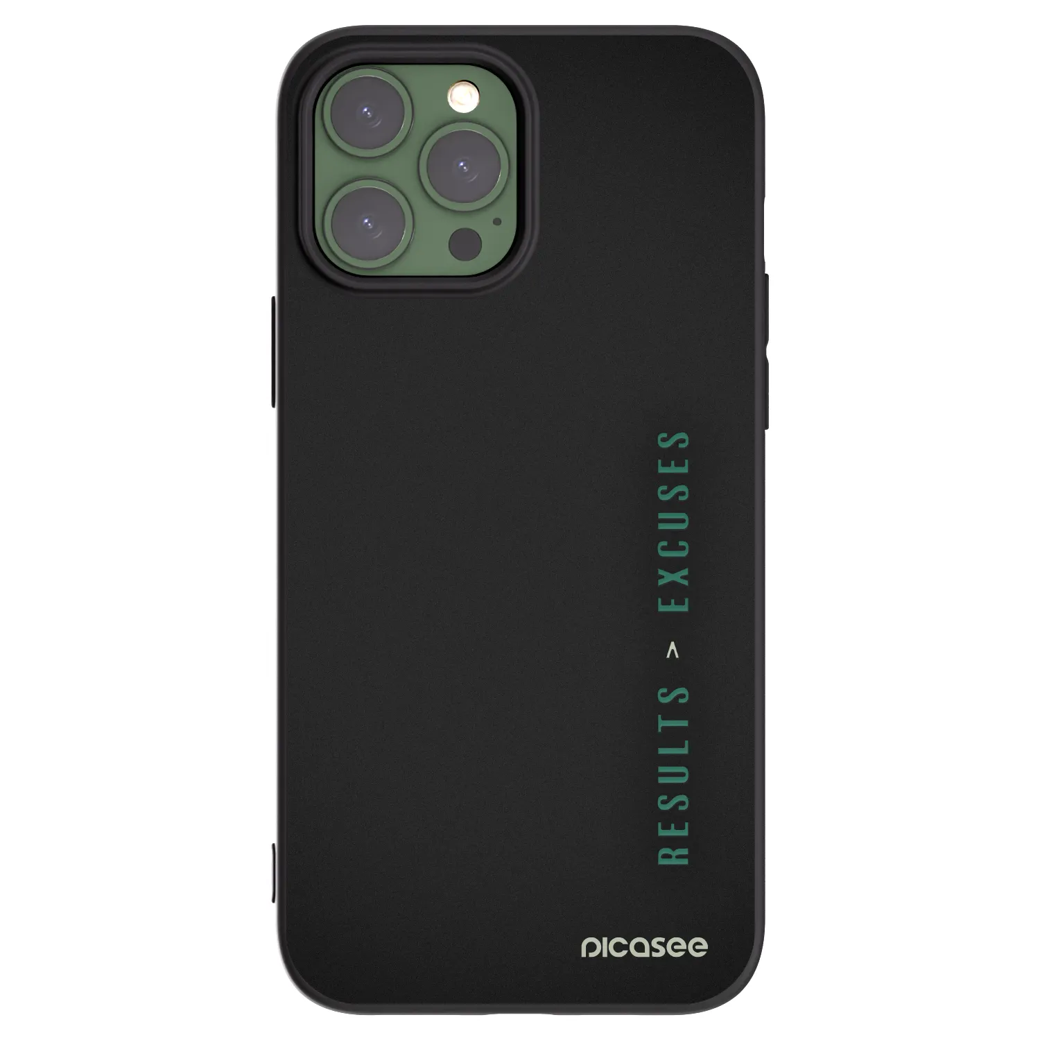 Picasee husă neagră din silicon pentru Apple iPhone 13 Pro Max - Results x Excuses