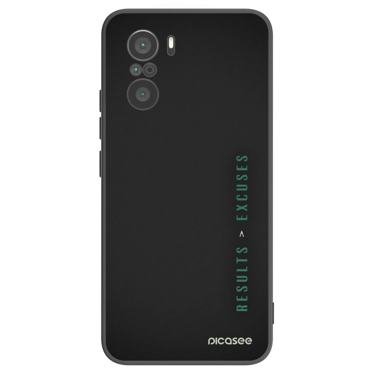 Picasee husă neagră din silicon pentru Xiaomi Poco F3 - Results x Excuses