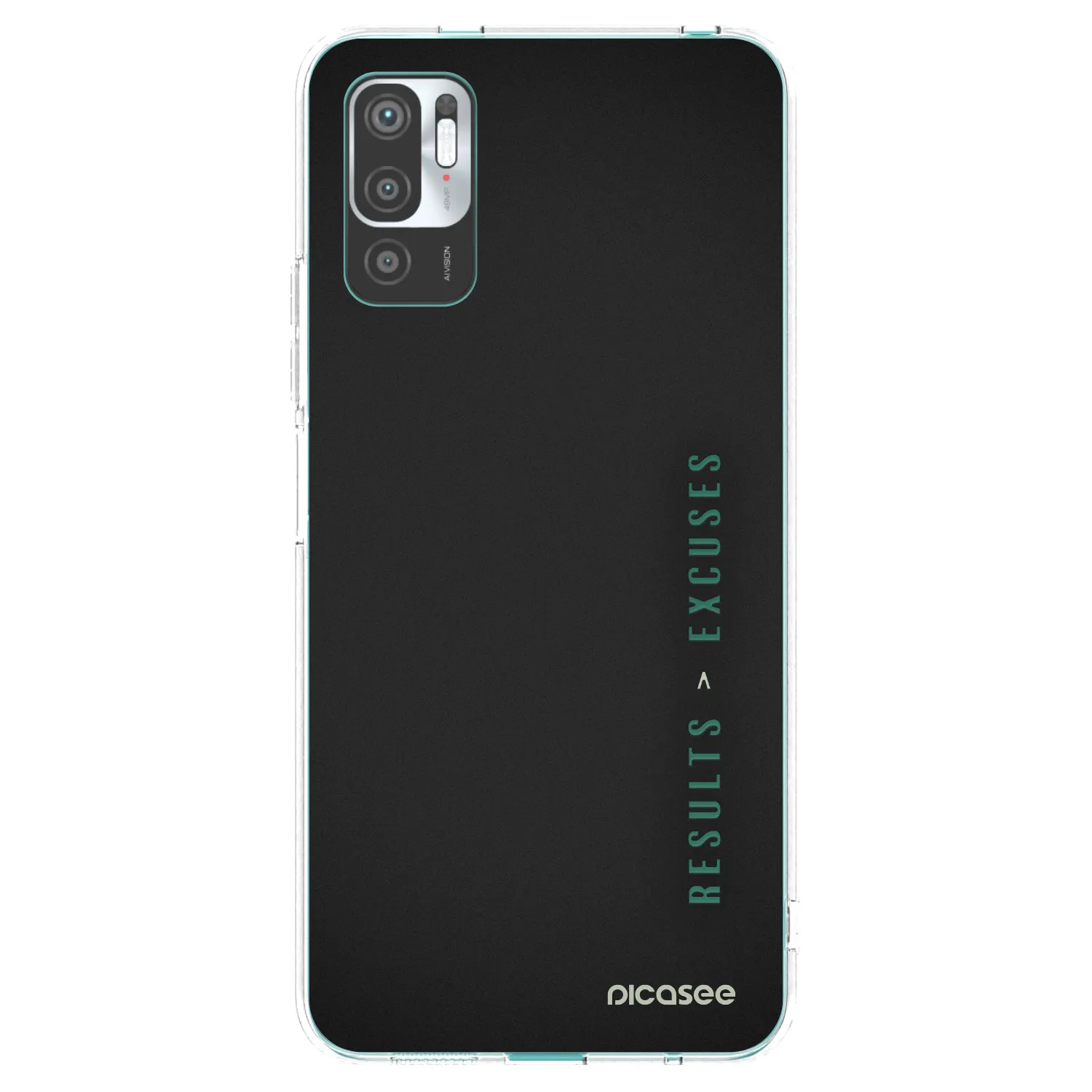 Picasee husă transparentă din silicon pentru Xiaomi Redmi Note 10 5G - Results x Excuses