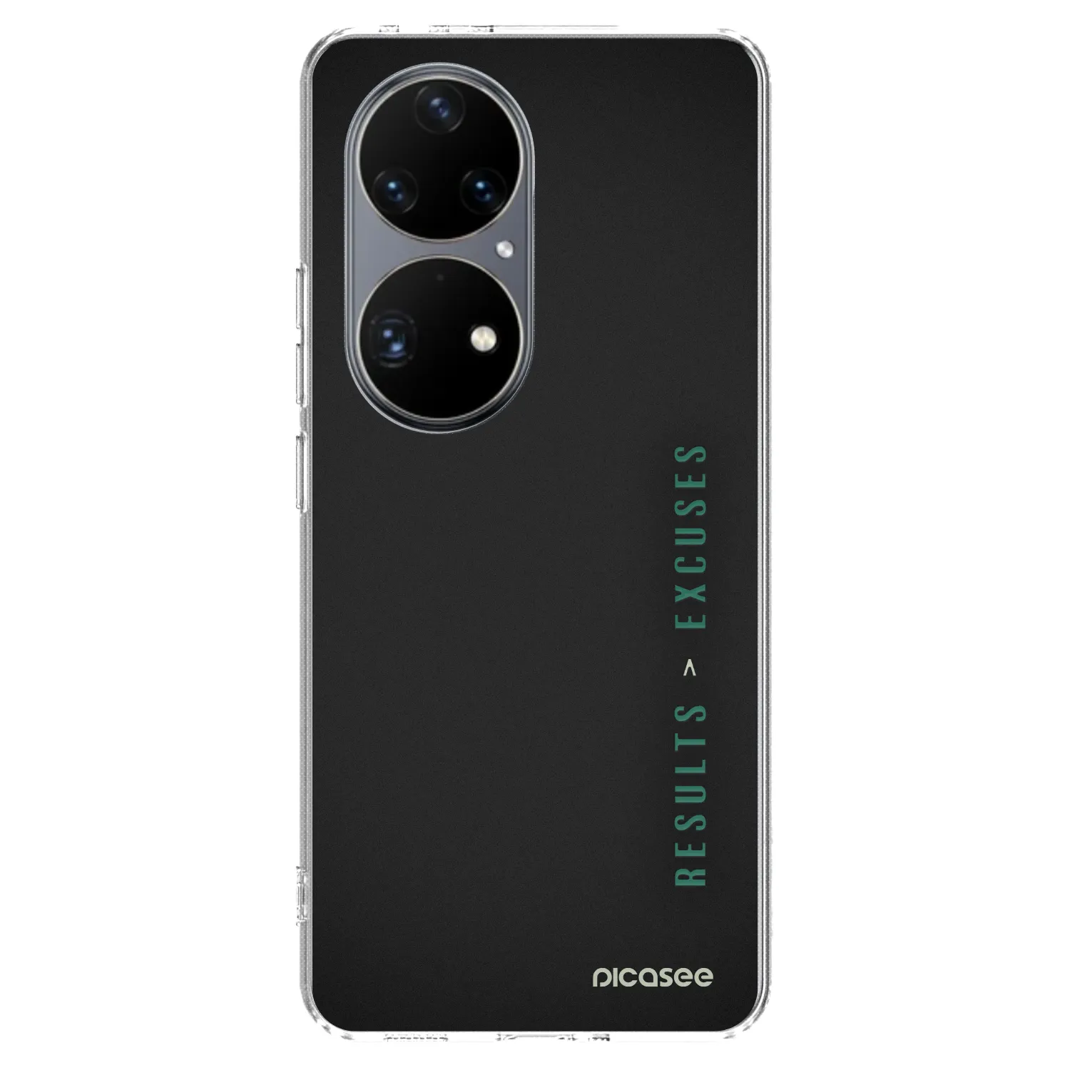 Picasee husă transparentă din silicon pentru Huawei P50 - Results x Excuses