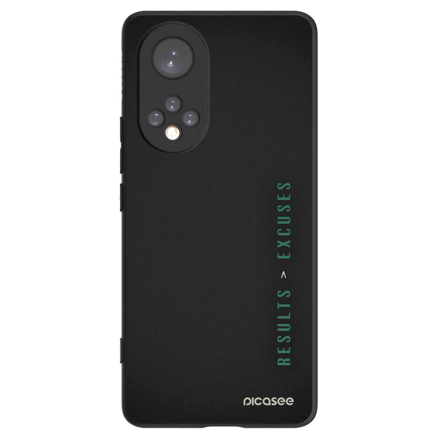 Picasee husă neagră din silicon pentru Honor 50 5G - Results x Excuses