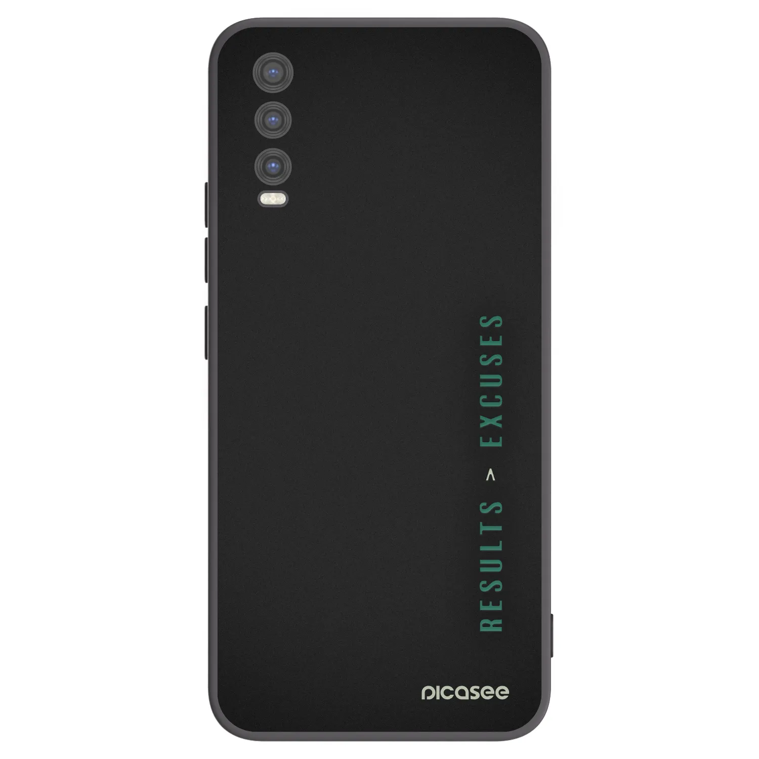 Picasee husă neagră din silicon pentru Vivo Y20s - Results x Excuses