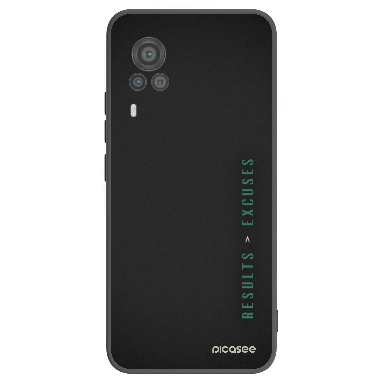 Picasee husă neagră din silicon pentru Vivo X60 Pro 5G - Results x Excuses