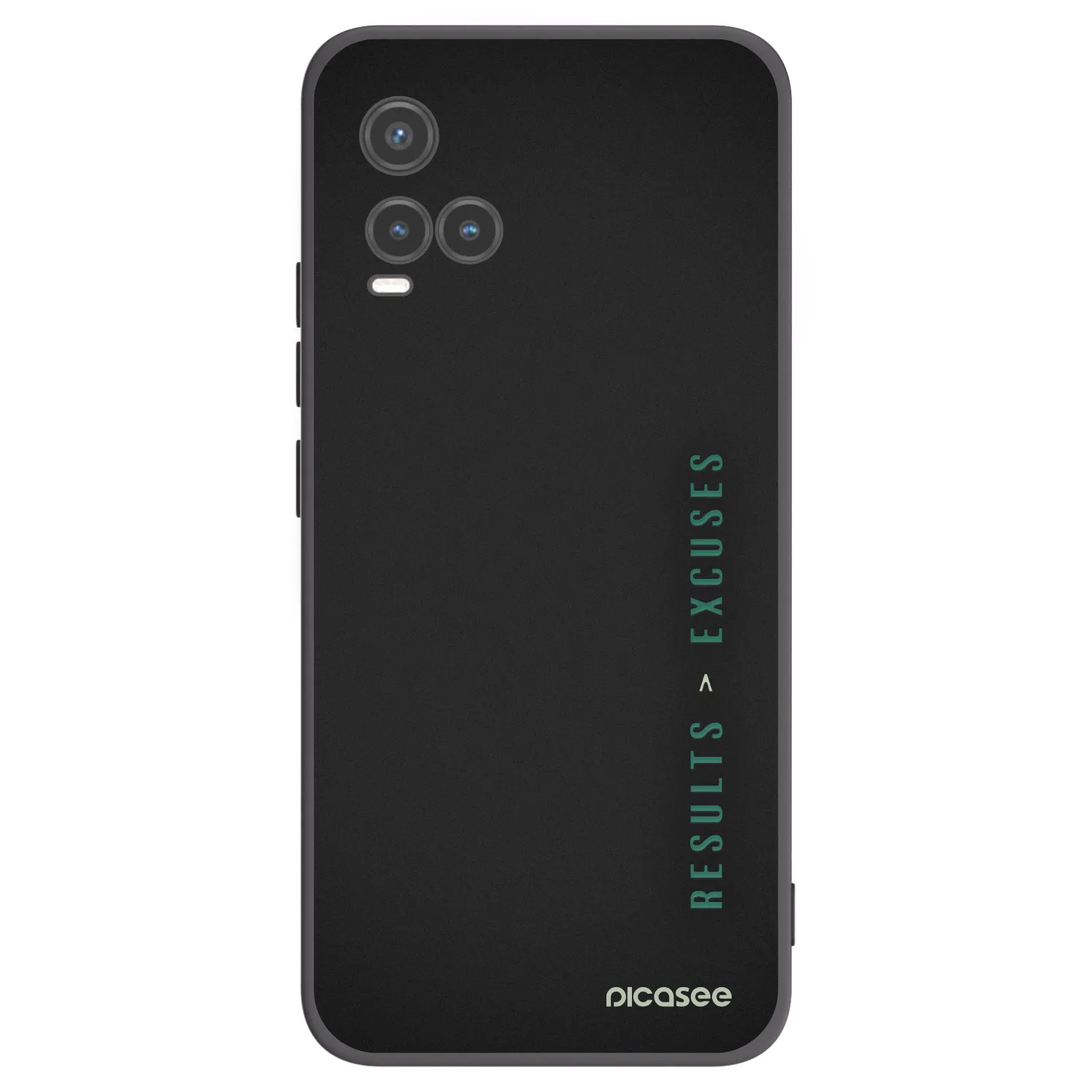 Picasee husă neagră din silicon pentru Vivo Y33s - Results x Excuses