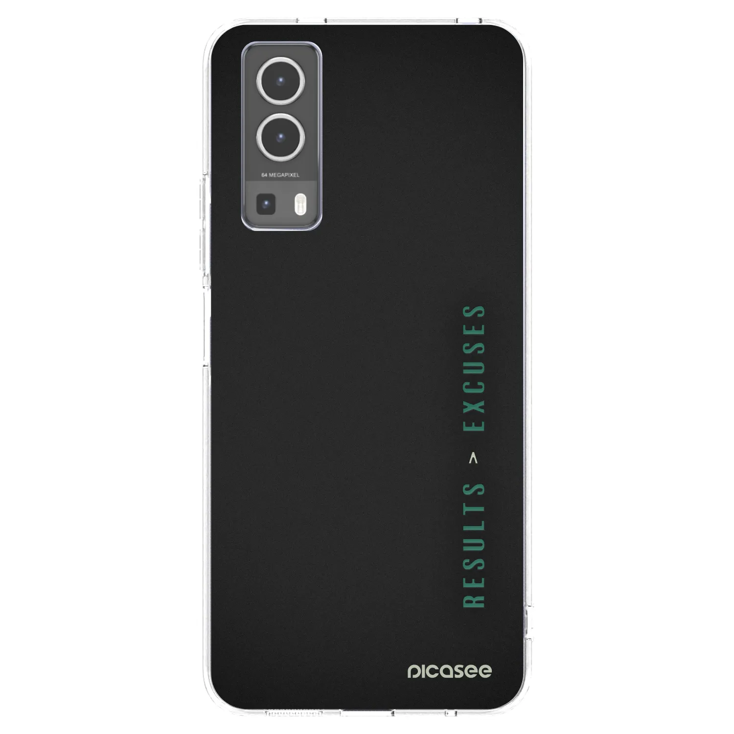 Picasee husă transparentă din silicon pentru Vivo Y72 5G - Results x Excuses