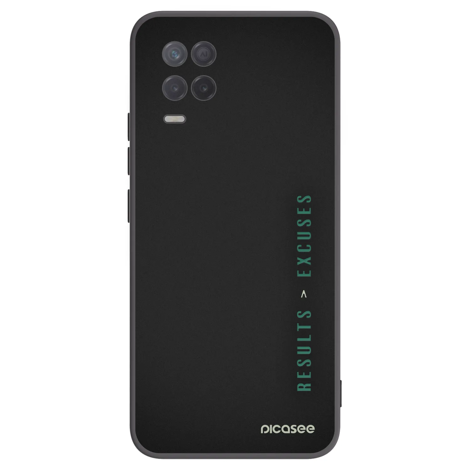 Picasee husă neagră din silicon pentru Realme 8 5G - Results x Excuses