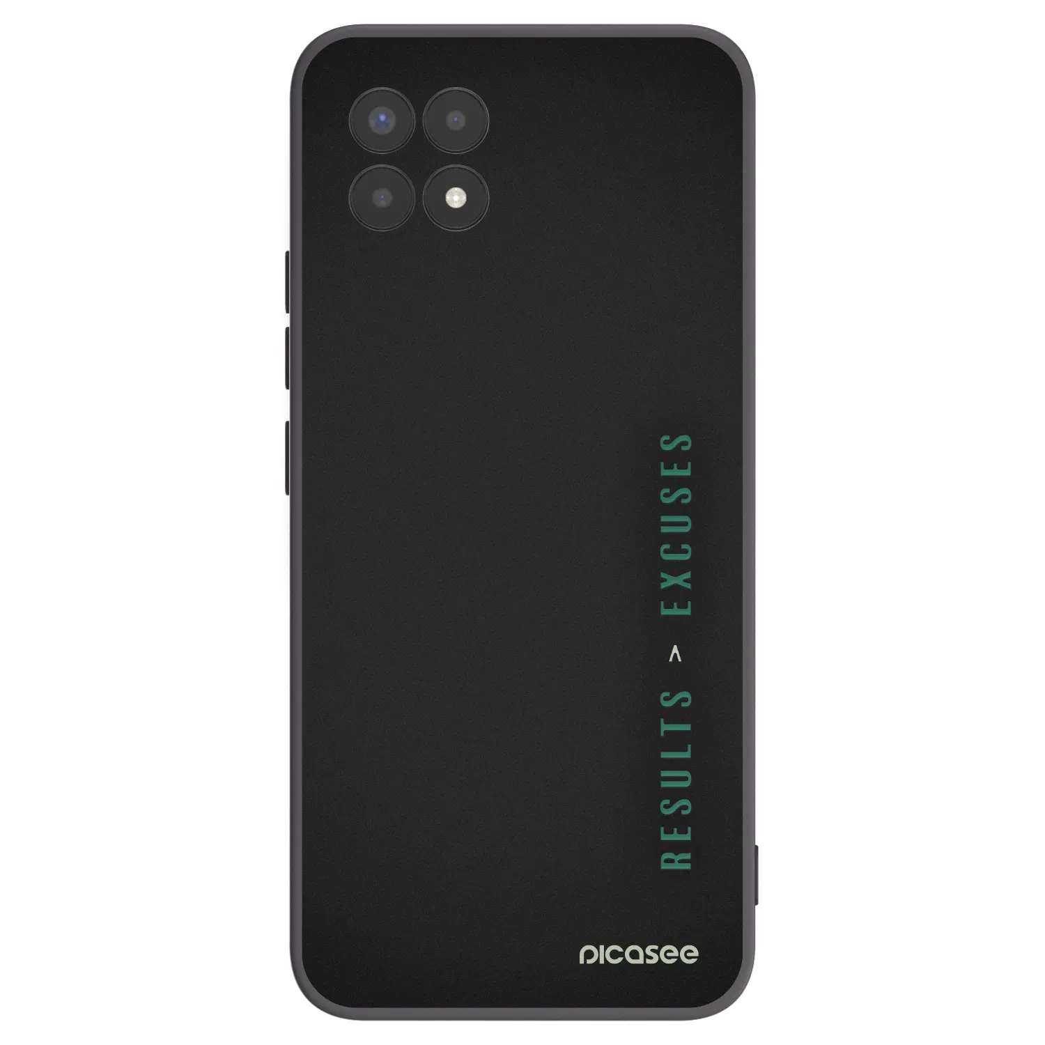 Picasee husă neagră din silicon pentru Realme 8i - Results x Excuses