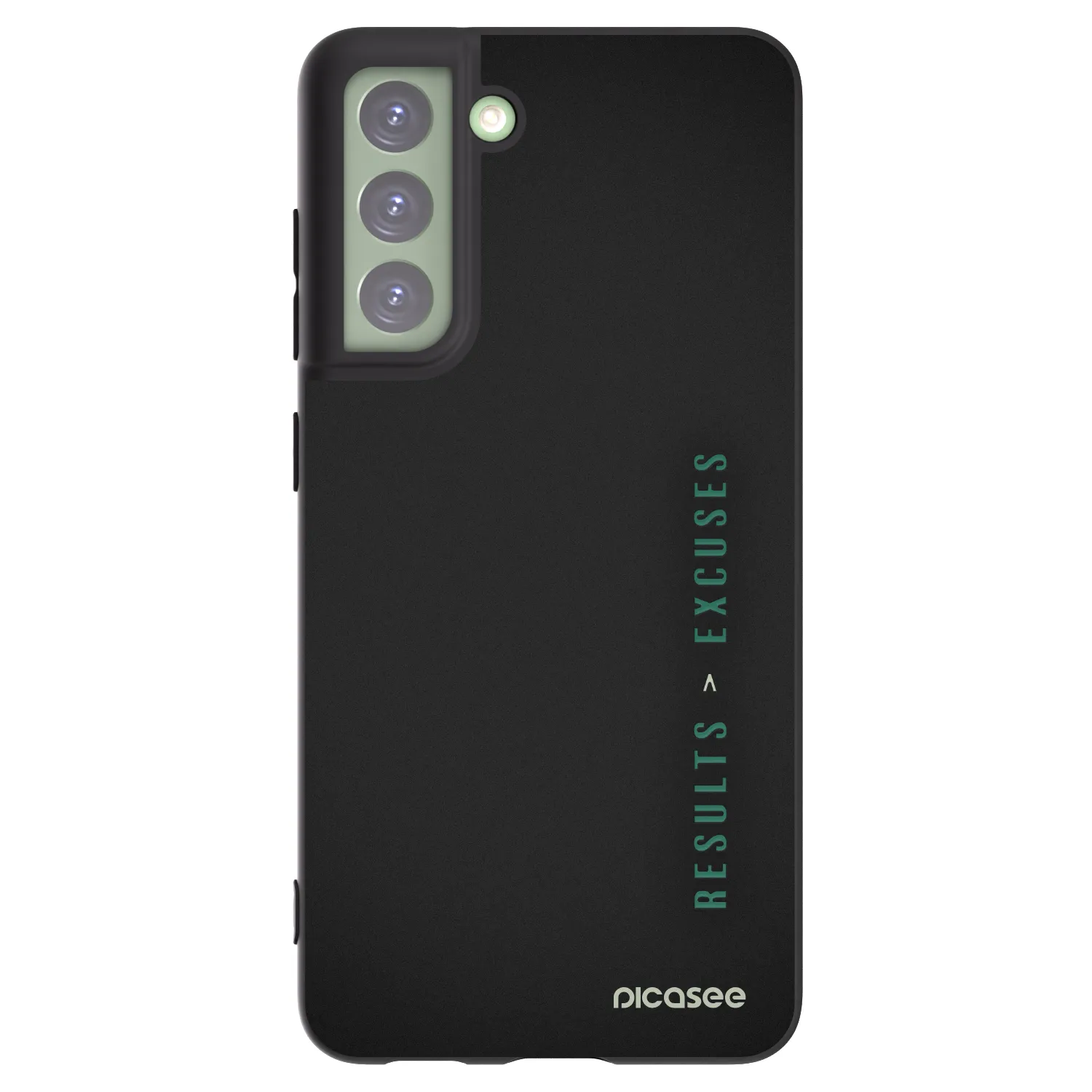 Picasee husă neagră din silicon pentru Samsung Galaxy S21 FE 5G - Results x Excuses