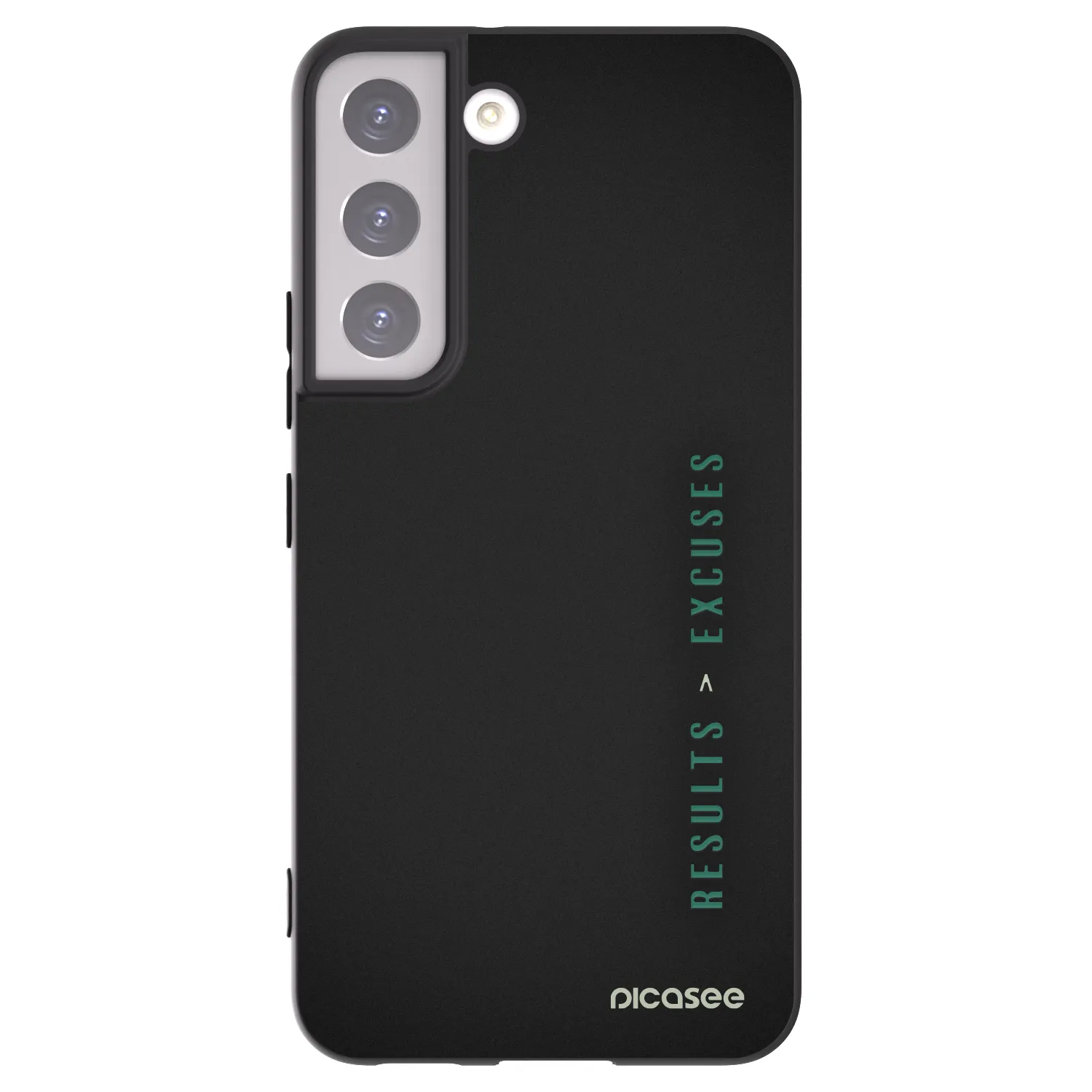 Picasee husă neagră din silicon pentru Samsung Galaxy S22 5G - Results x Excuses