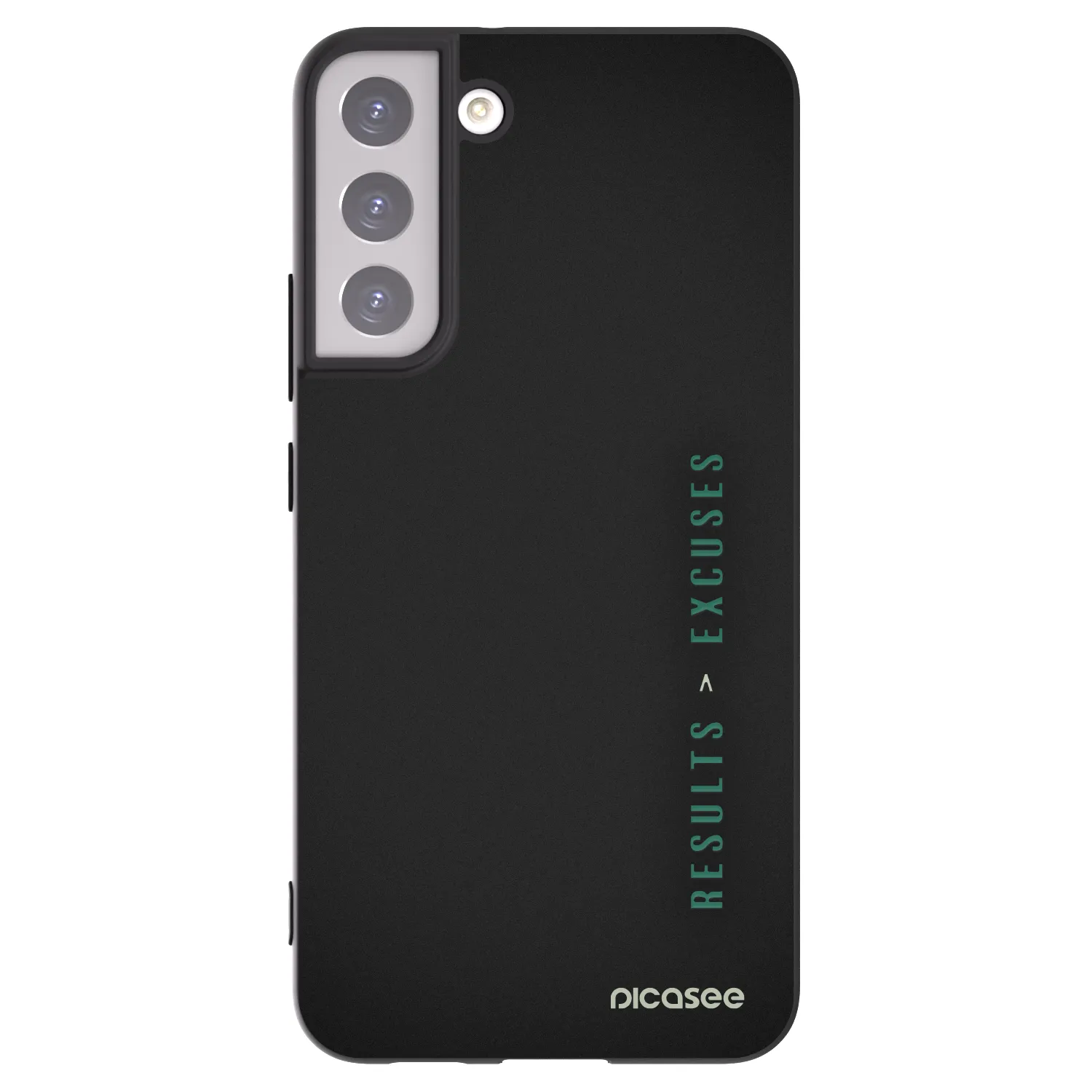 Picasee husă neagră din silicon pentru Samsung Galaxy S22+ 5G - Results x Excuses