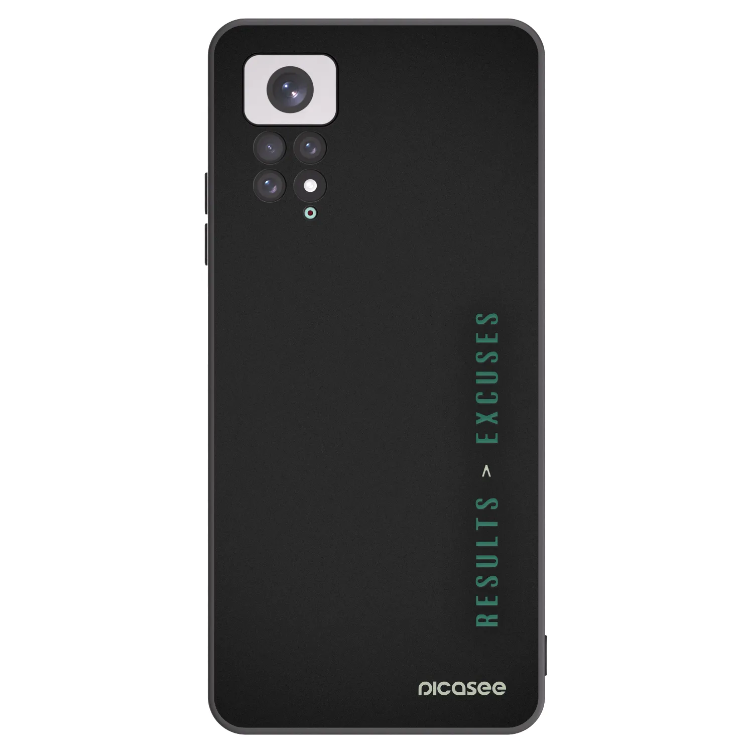 Picasee husă neagră din silicon pentru Xiaomi Redmi Note 11 - Results x Excuses