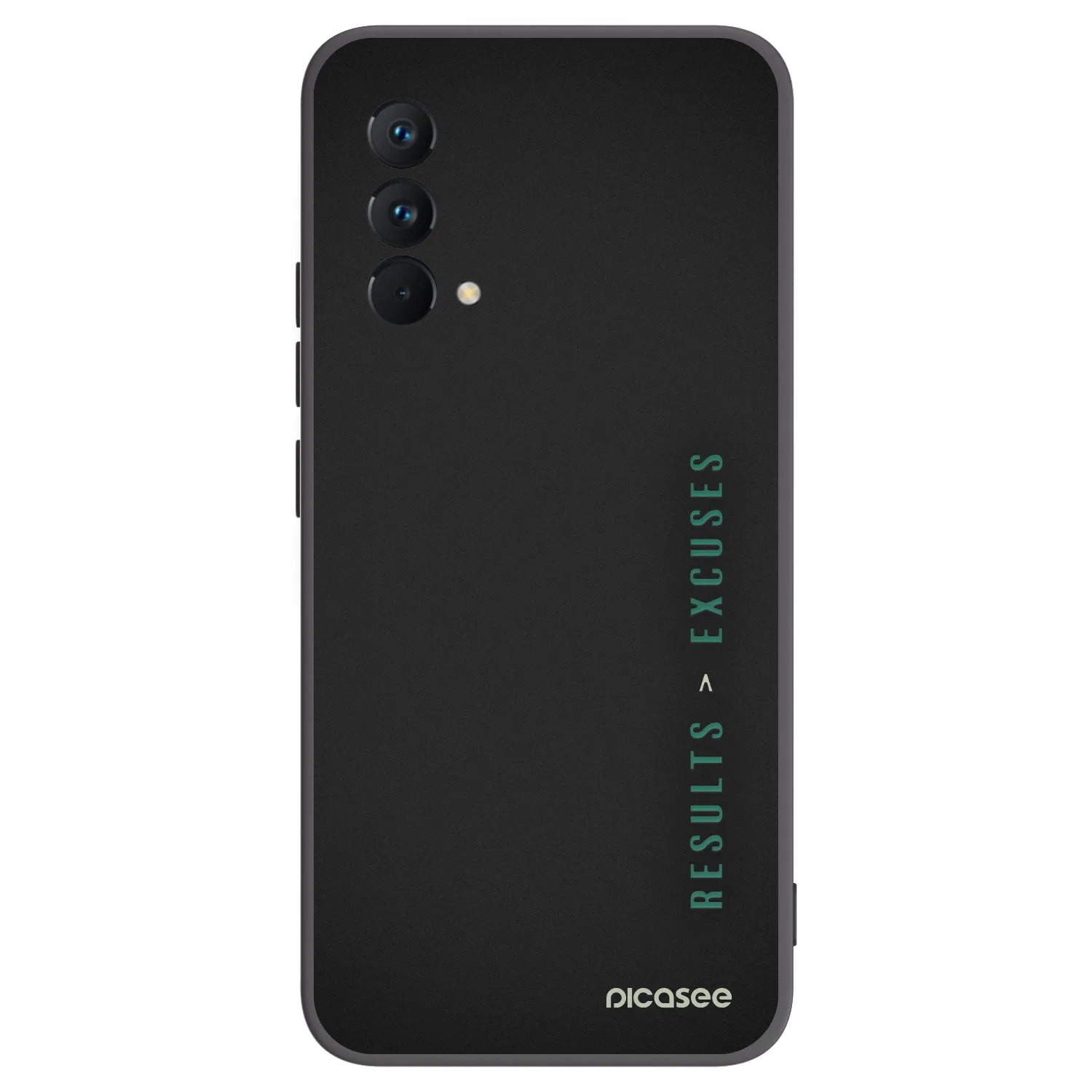 Picasee husă neagră din silicon pentru Realme GT Master Edition 5G - Results x Excuses