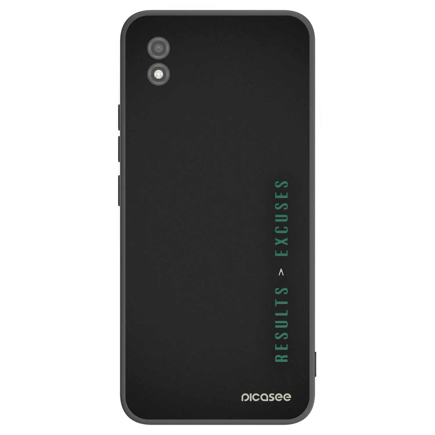 Picasee husă neagră din silicon pentru Realme C11 (2021) - Results x Excuses