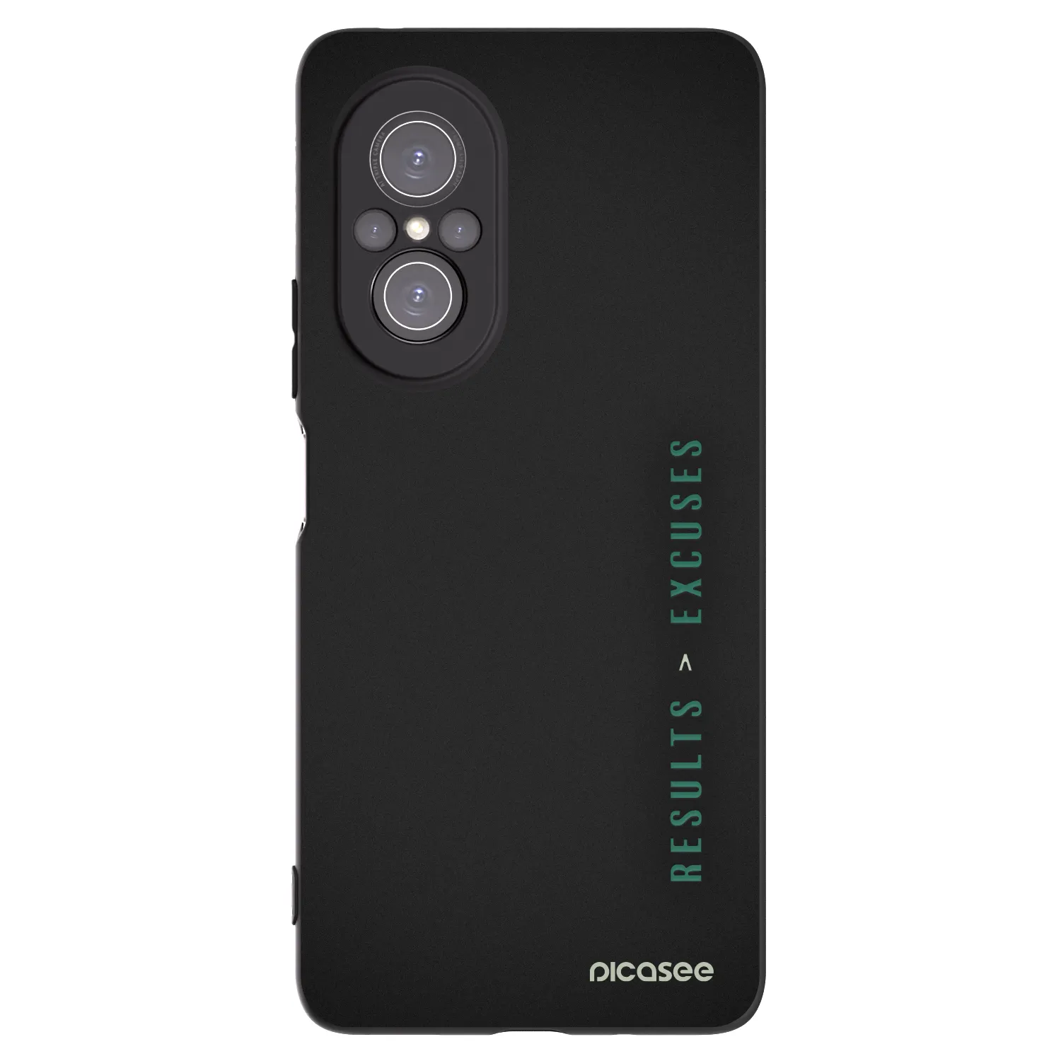 Picasee husă neagră din silicon pentru Huawei Nova 9 SE - Results x Excuses