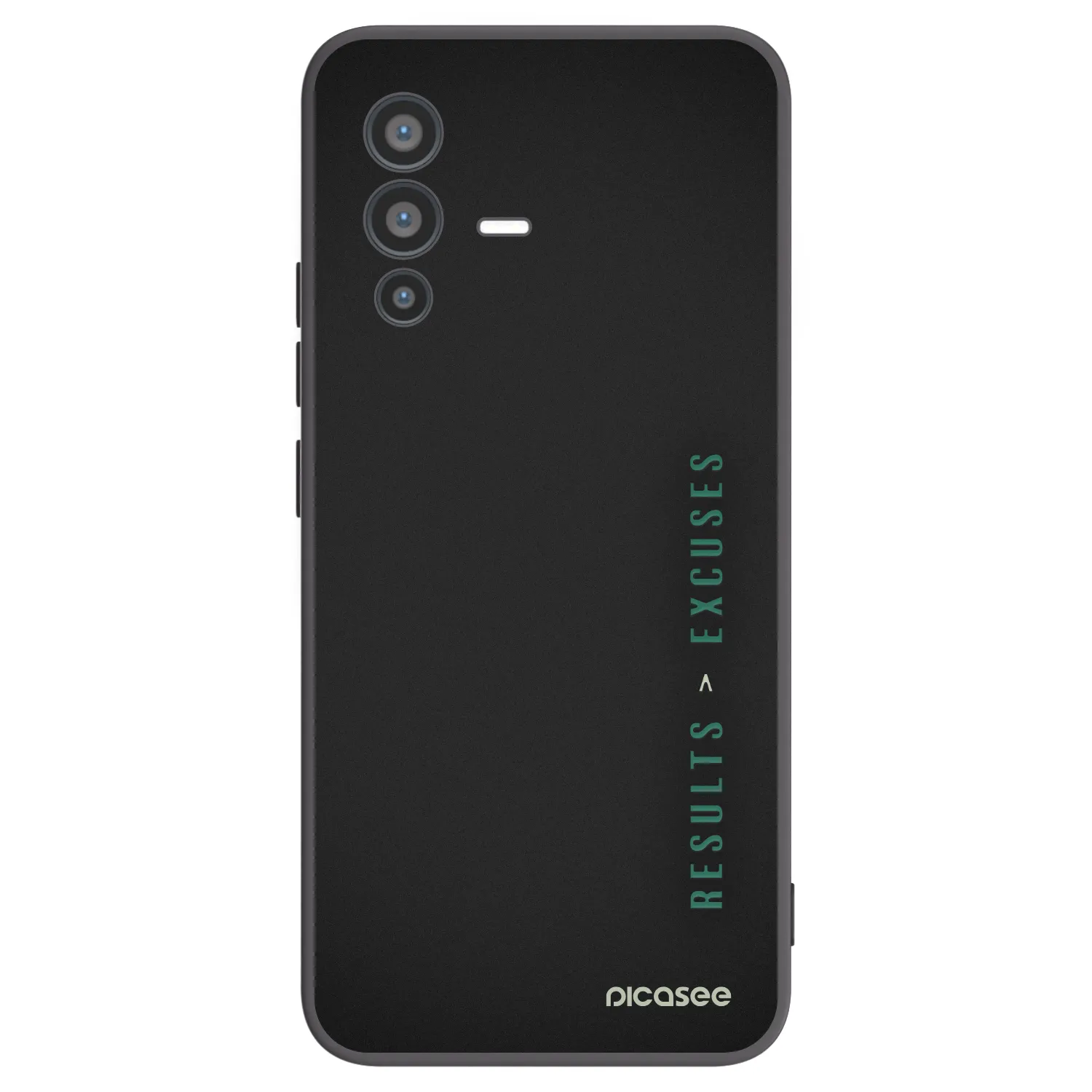 Picasee husă neagră din silicon pentru Vivo V23 5G - Results x Excuses