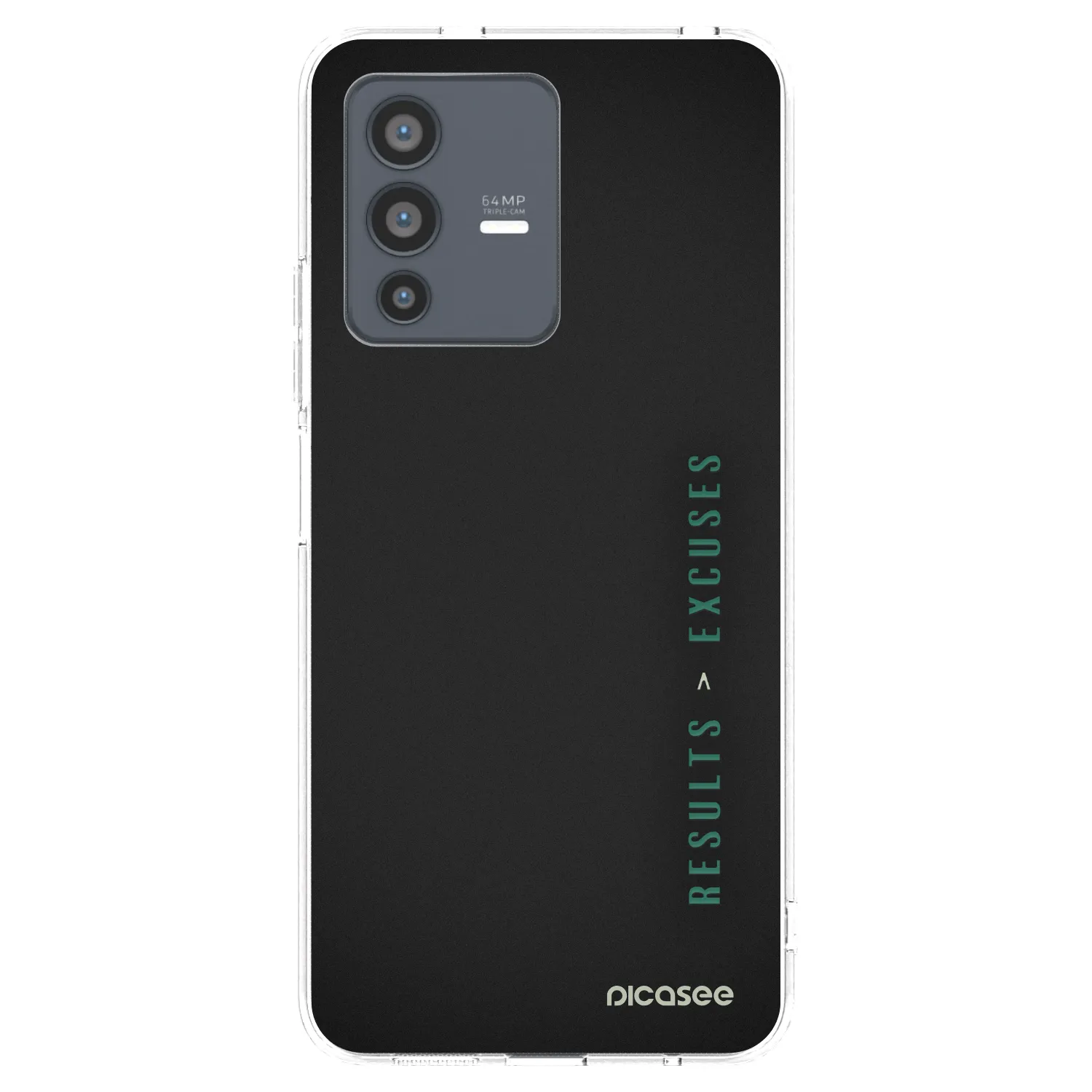 Picasee husă transparentă din silicon pentru Vivo V23 5G - Results x Excuses