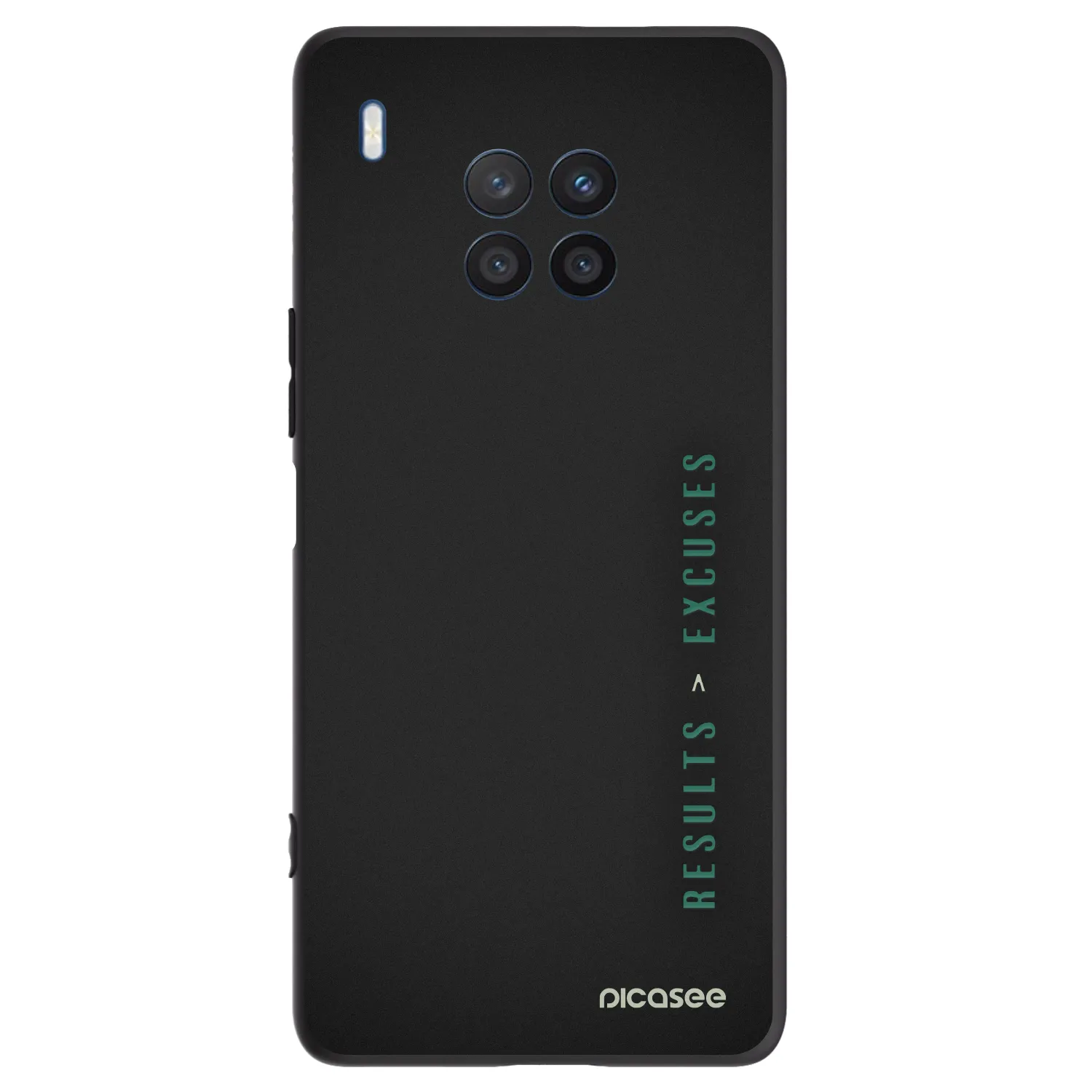 Picasee husă neagră din silicon pentru Honor 50 Lite - Results x Excuses