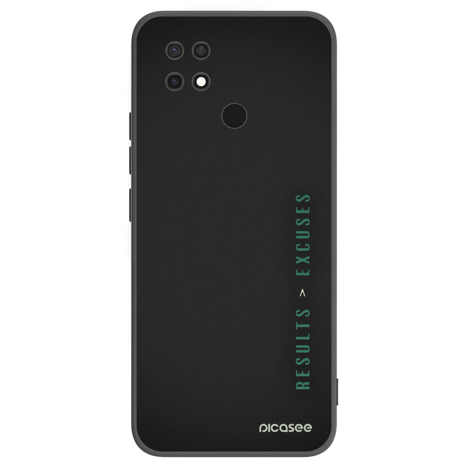 Picasee husă neagră din silicon pentru Xiaomi Redmi 10C - Results x Excuses