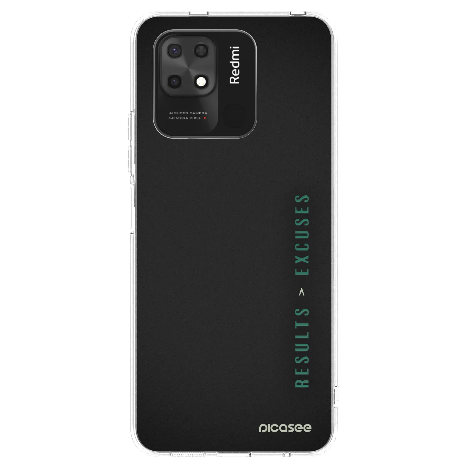 Picasee husă transparentă din silicon pentru Xiaomi Redmi 10C - Results x Excuses