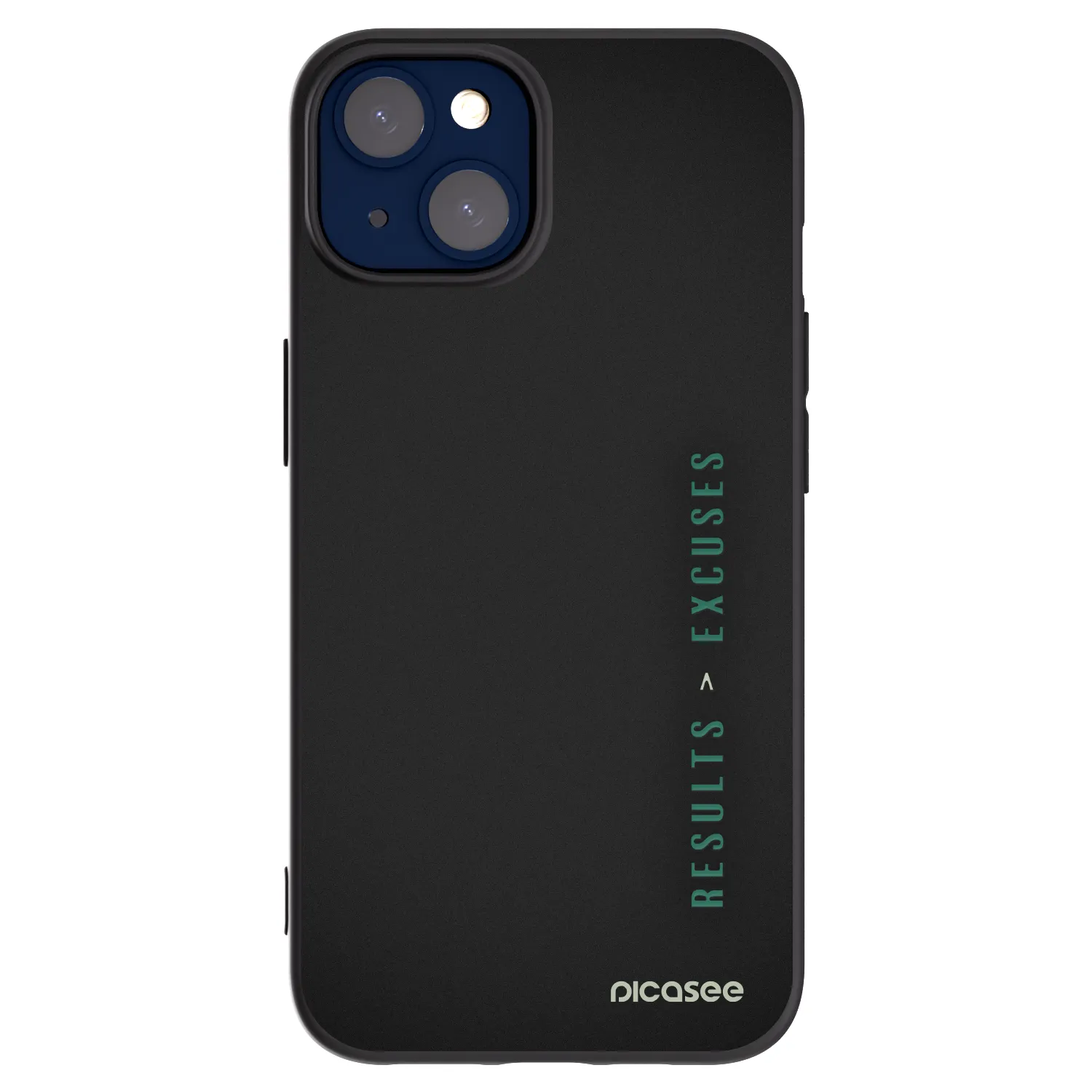 Picasee husă neagră din silicon pentru Apple iPhone 14 - Results x Excuses