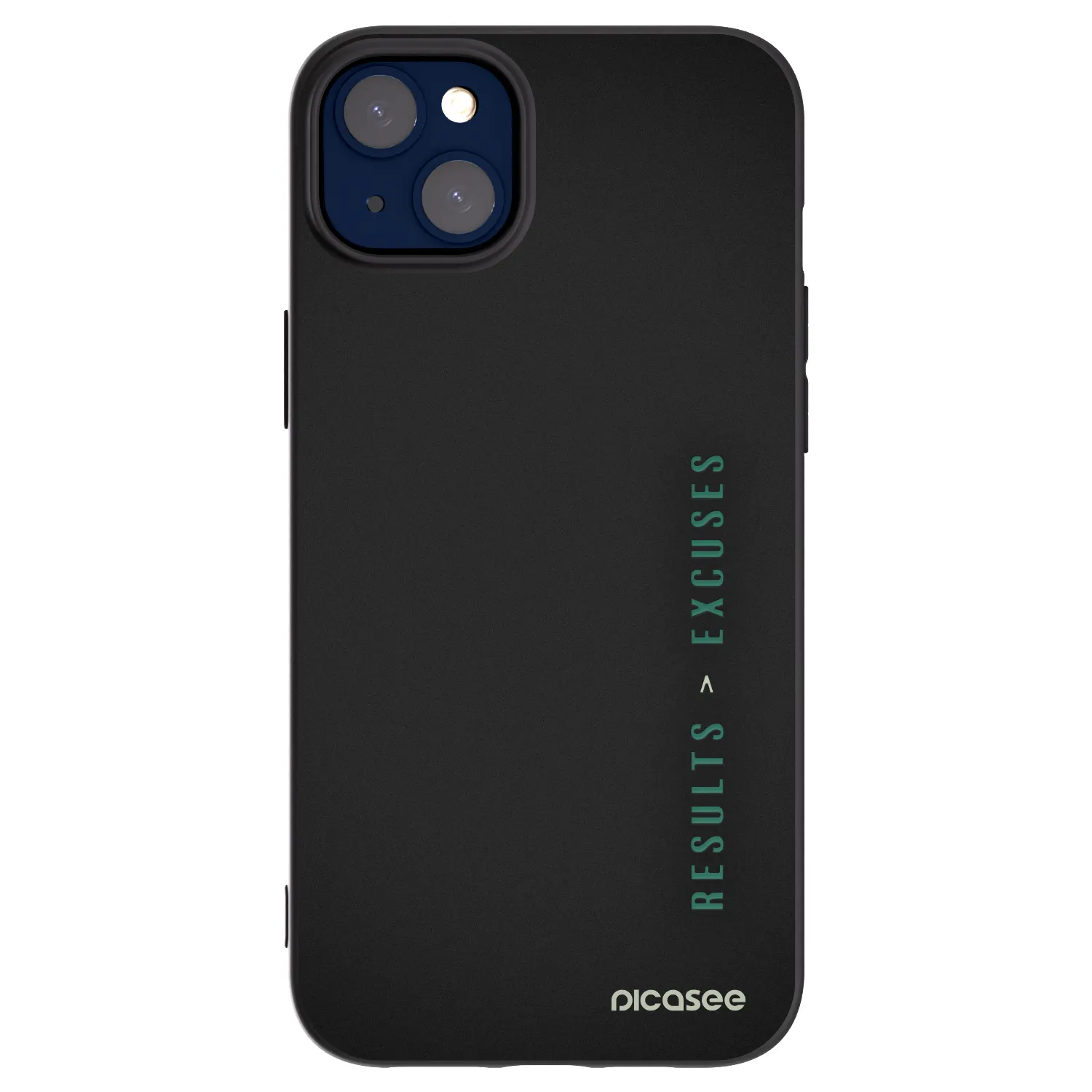 Picasee husă neagră din silicon pentru Apple iPhone 14 Plus - Results x Excuses
