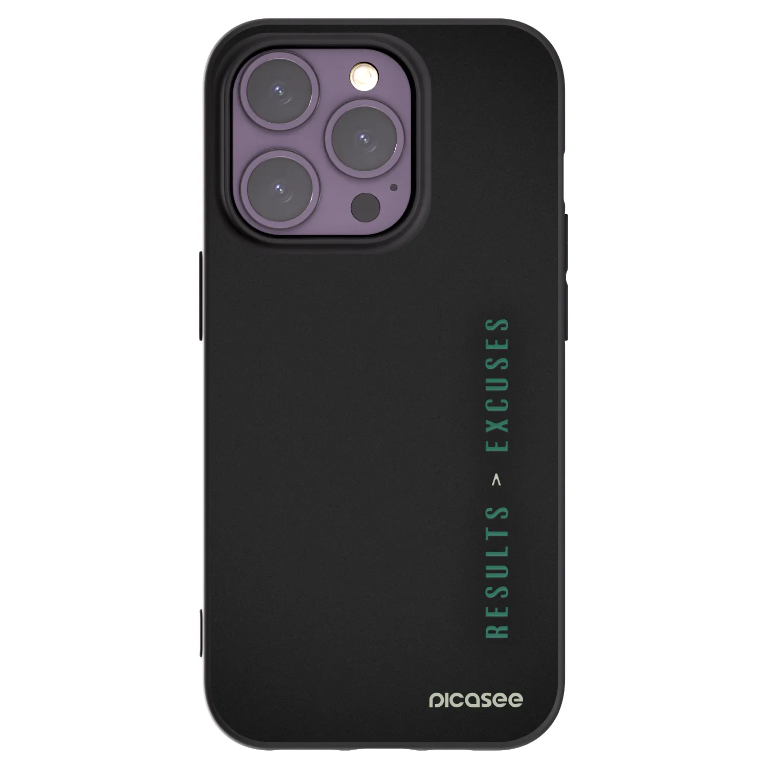 Picasee husă neagră din silicon pentru Apple iPhone 14 Pro - Results x Excuses