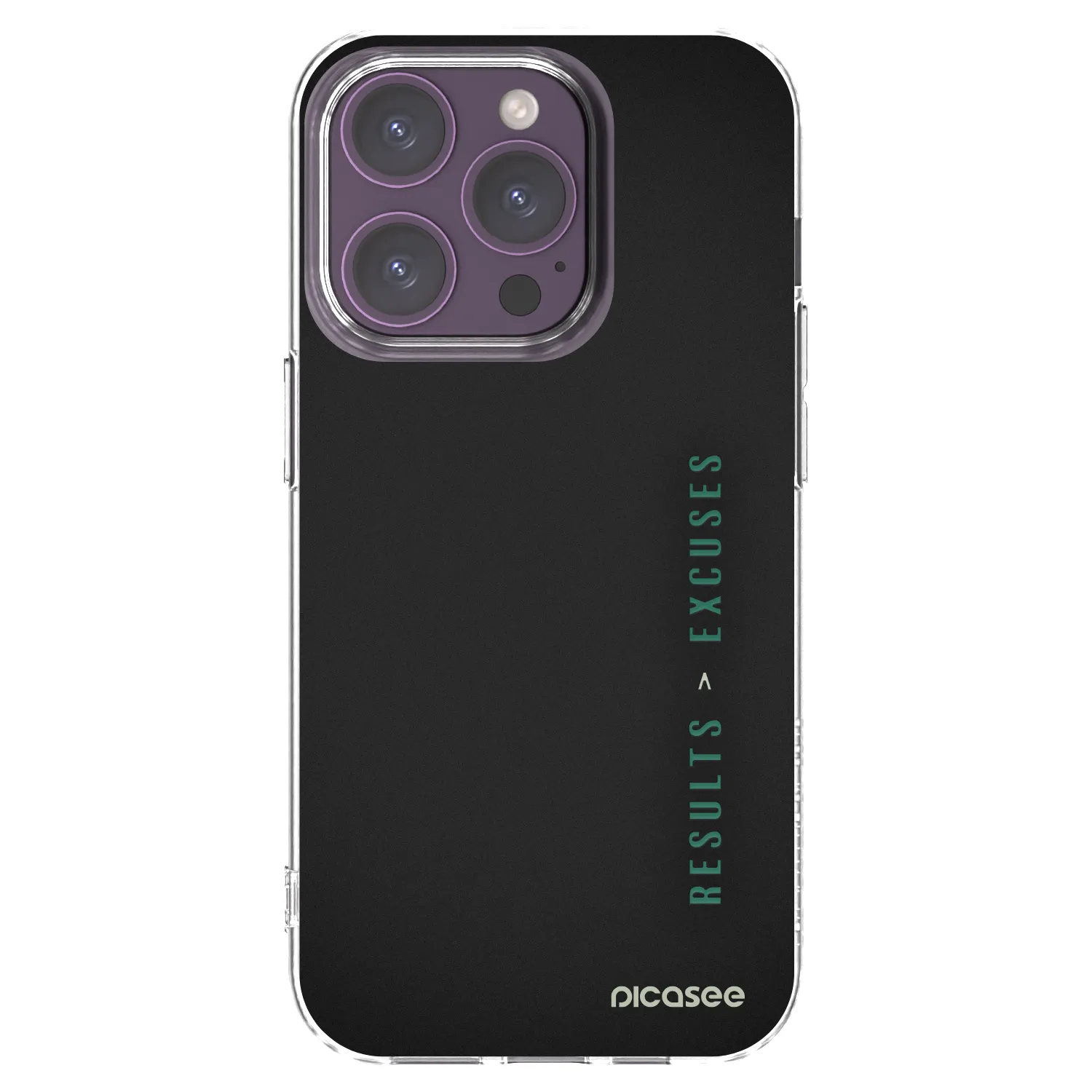 Picasee husă transparentă din silicon pentru Apple iPhone 14 Pro - Results x Excuses