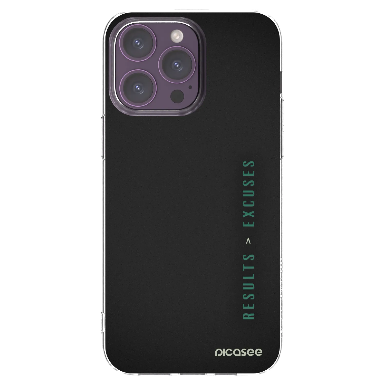 Picasee husă transparentă din silicon pentru Apple iPhone 14 Pro Max - Results x Excuses