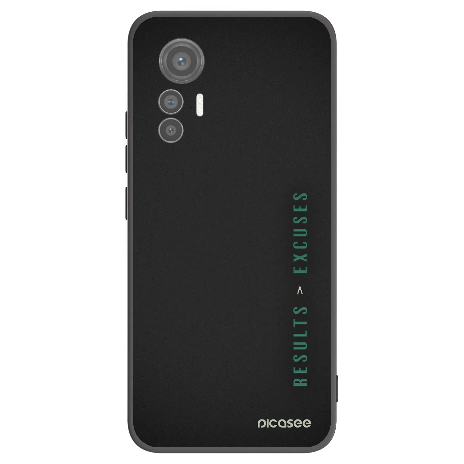 Picasee husă neagră din silicon pentru Xiaomi 12 Lite - Results x Excuses