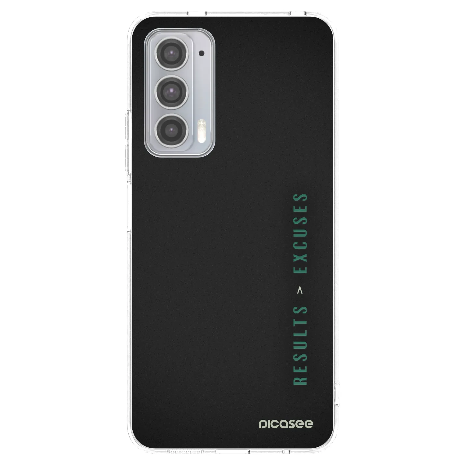 Picasee husă transparentă din silicon pentru Motorola Edge 20 - Results x Excuses
