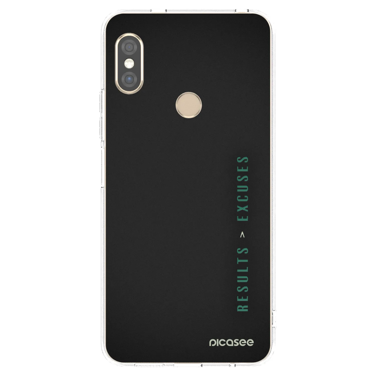 Picasee husă transparentă din silicon pentru Xiaomi Redmi Note 5 Global - Results x Excuses