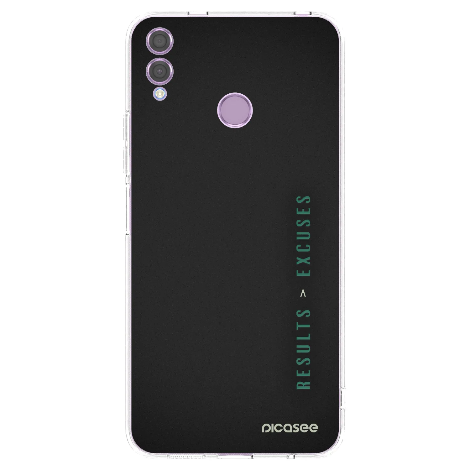 Picasee husă transparentă din silicon pentru Honor 8X - Results x Excuses