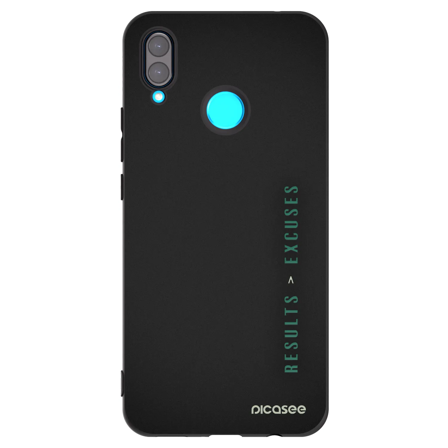 Picasee husă neagră din silicon pentru Huawei Nova 3 - Results x Excuses
