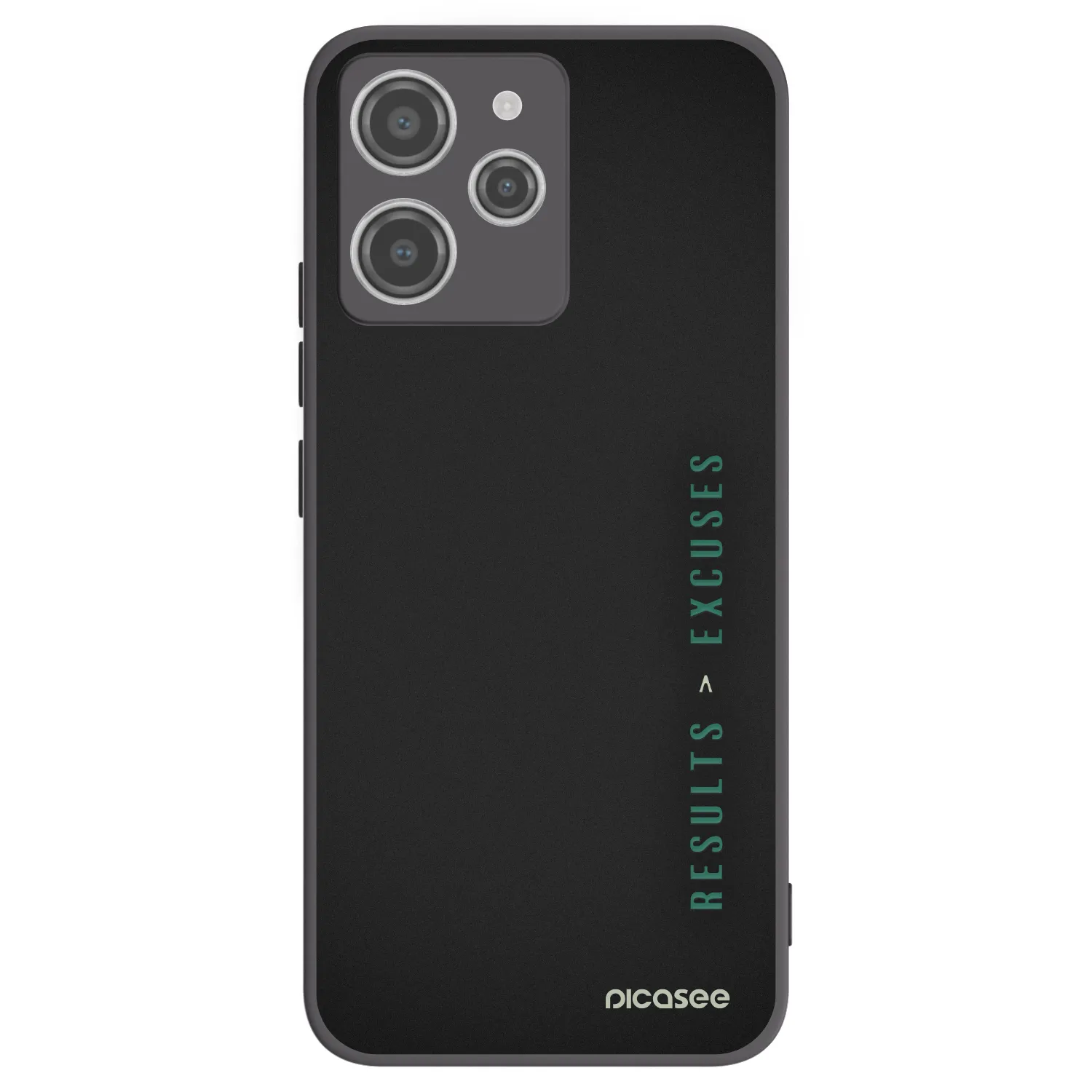 Picasee husă neagră din silicon pentru Xiaomi Redmi 12 4G - Results x Excuses