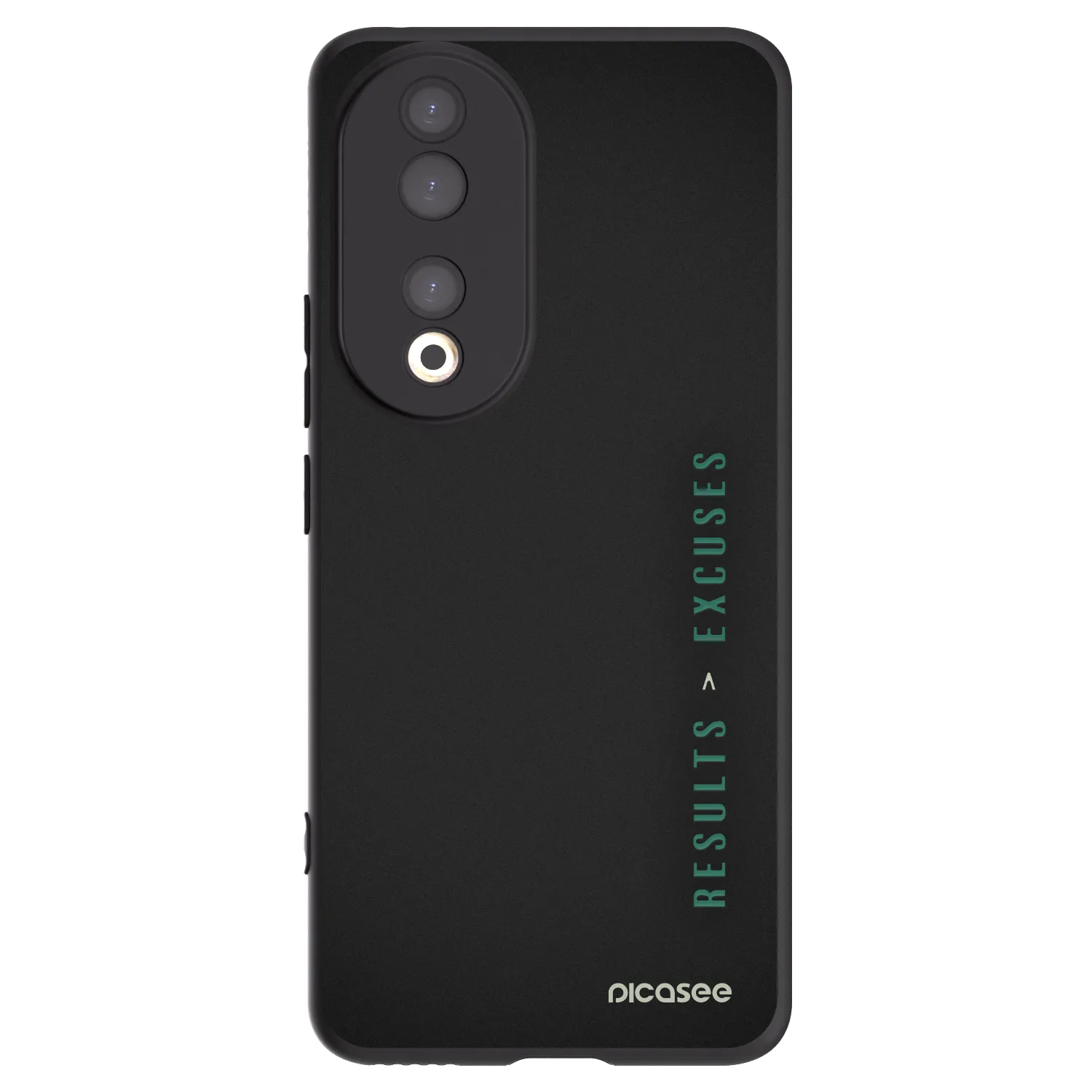 Picasee husă neagră din silicon pentru Honor 90 5G - Results x Excuses