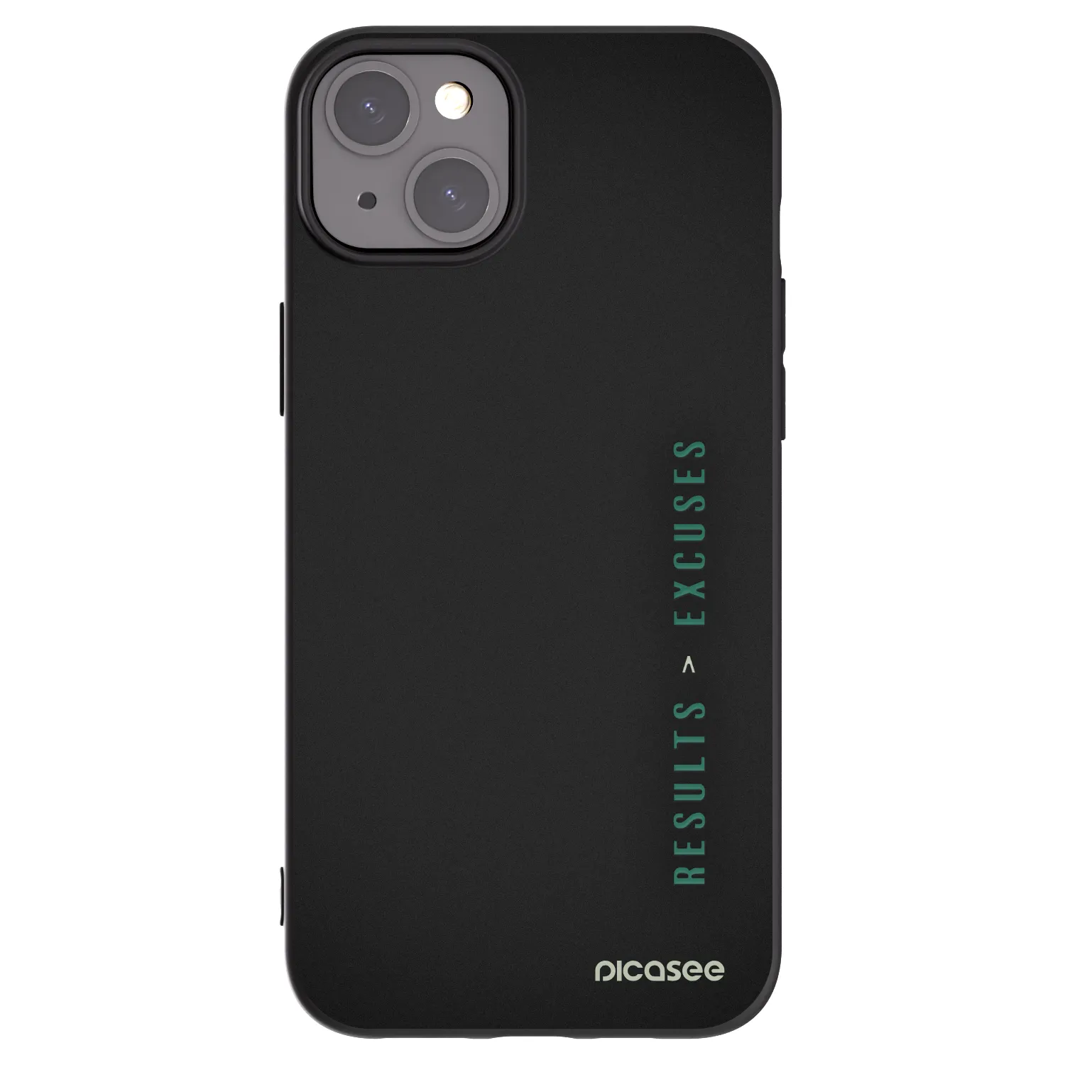 Picasee husă neagră din silicon pentru Apple iPhone 15 Plus - Results x Excuses