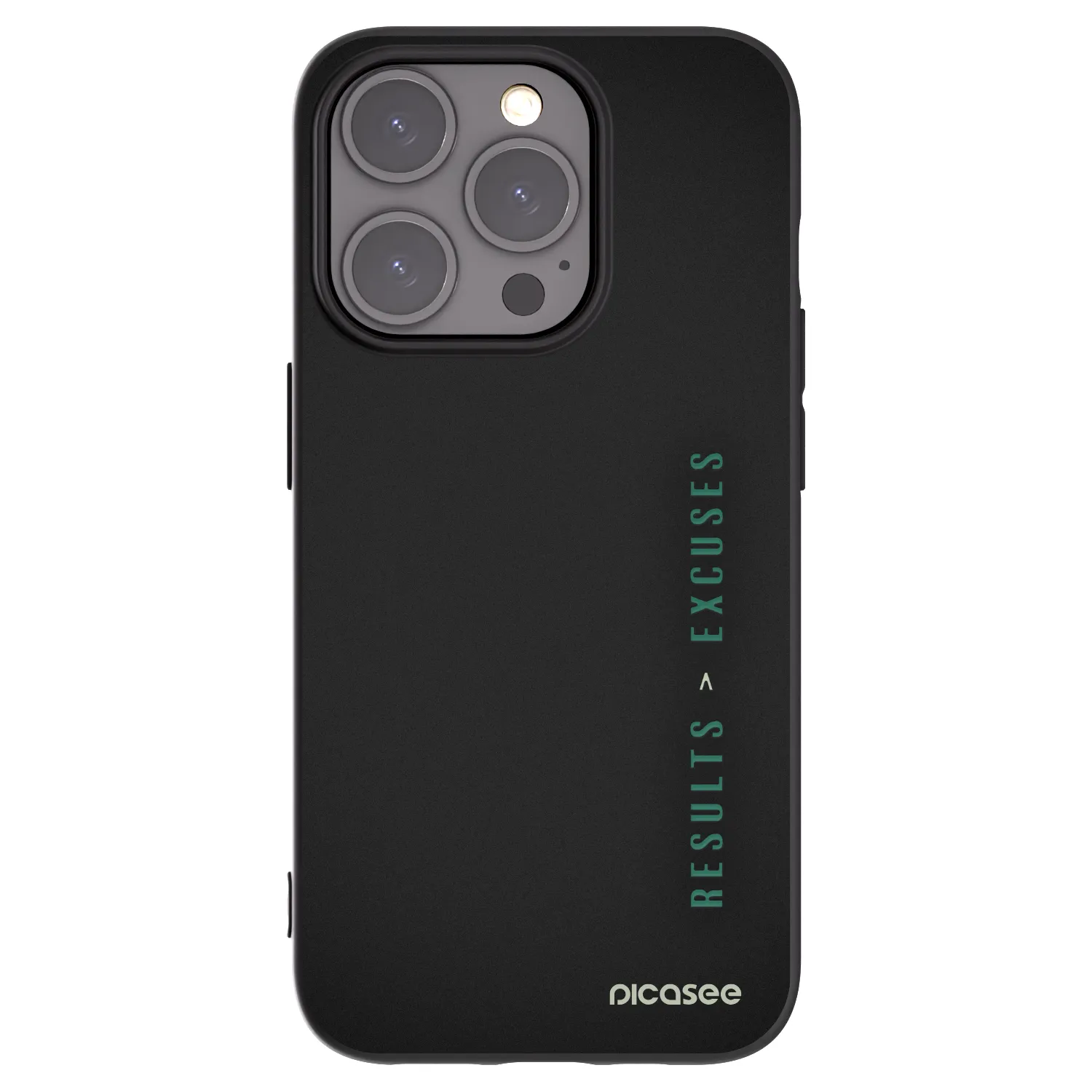 Picasee husă neagră din silicon pentru Apple iPhone 15 Pro - Results x Excuses