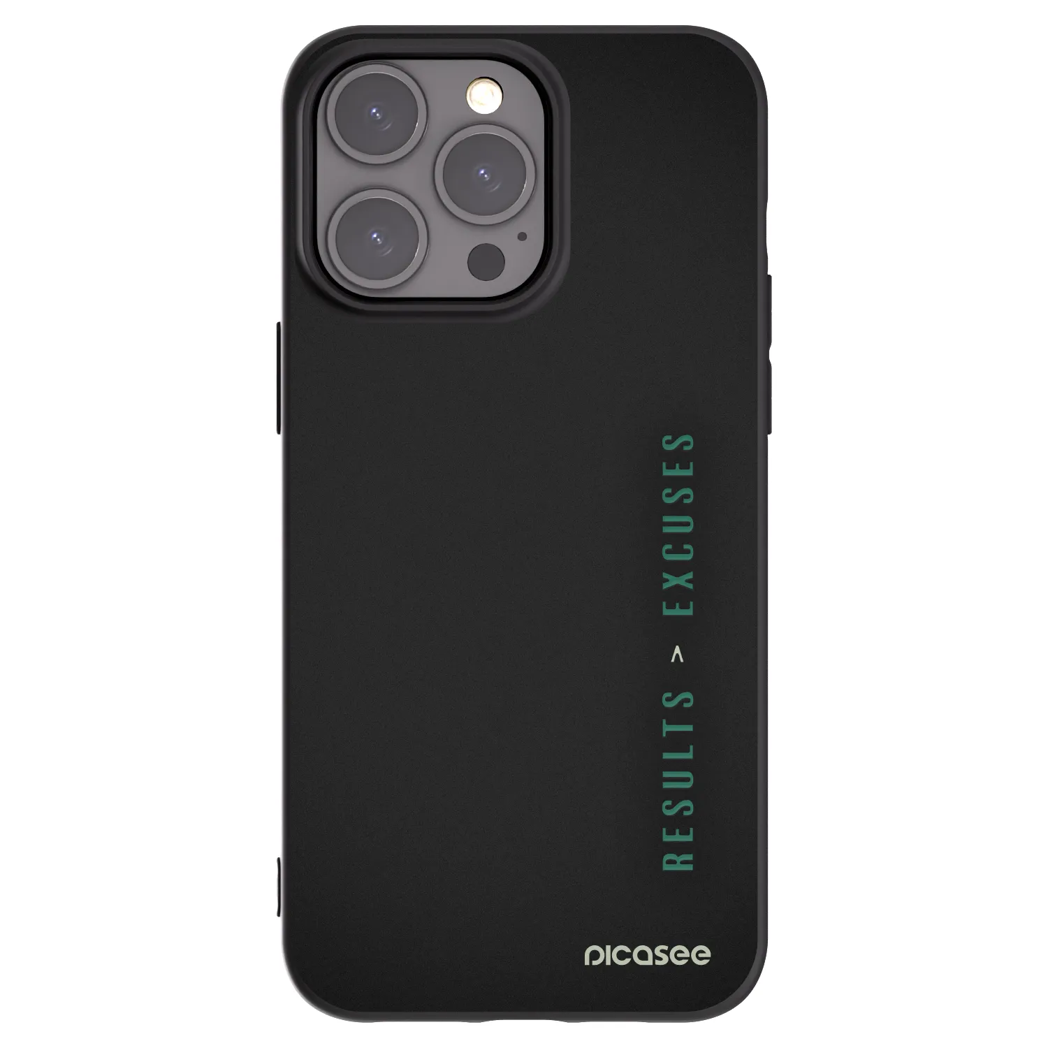 Picasee husă neagră din silicon pentru Apple iPhone 15 Pro Max - Results x Excuses