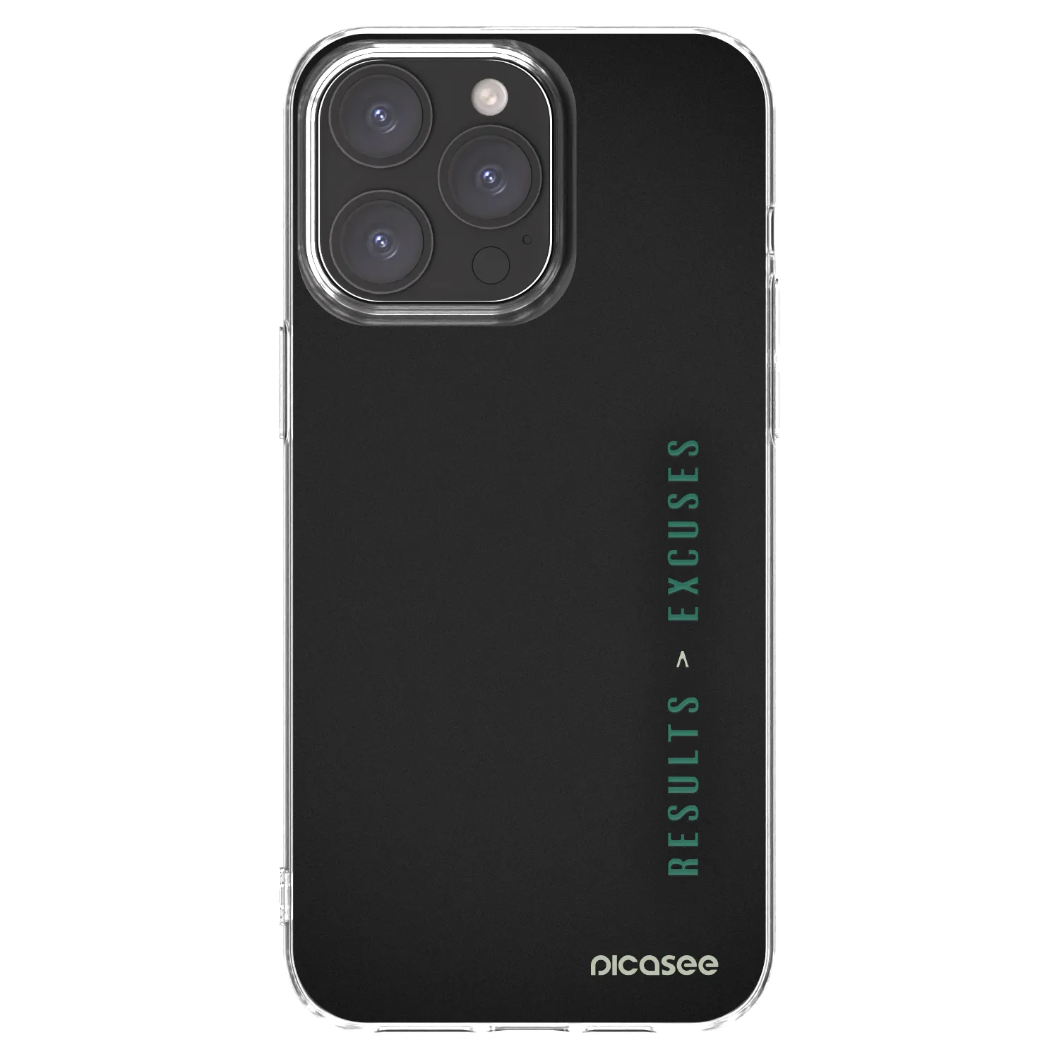 Picasee husă transparentă din silicon pentru Apple iPhone 15 Pro Max - Results x Excuses
