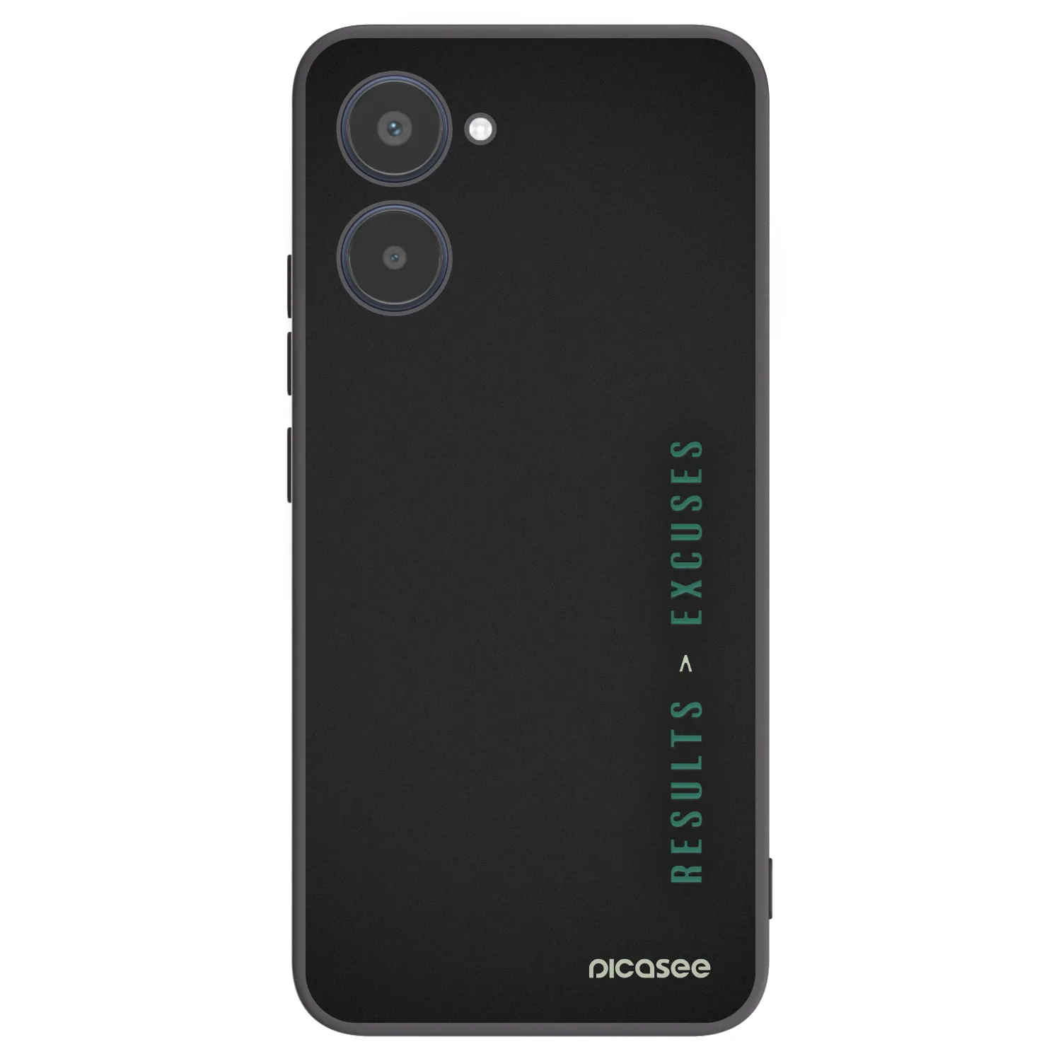 Picasee husă neagră din silicon pentru Realme 10 4G - Results x Excuses
