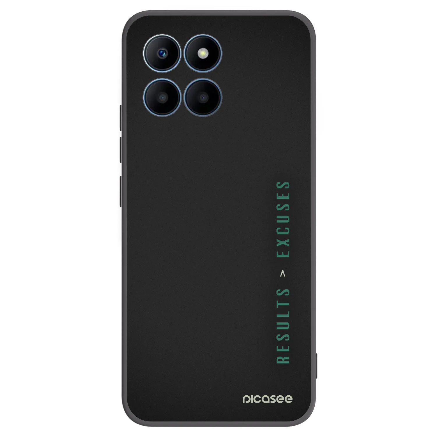 Picasee husă neagră din silicon pentru Honor 70 Lite - Results x Excuses