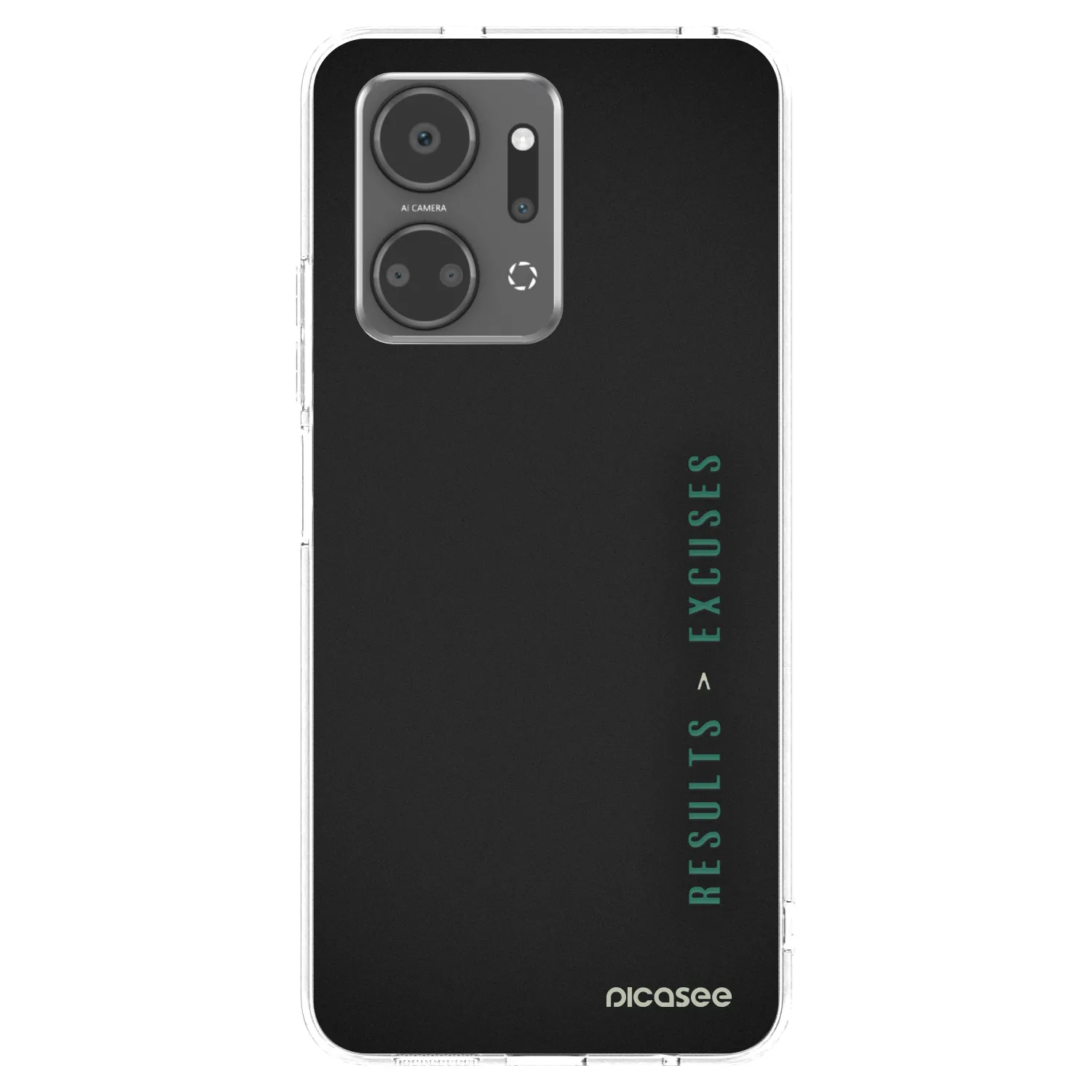 Picasee husă transparentă din silicon pentru Honor X7a - Results x Excuses