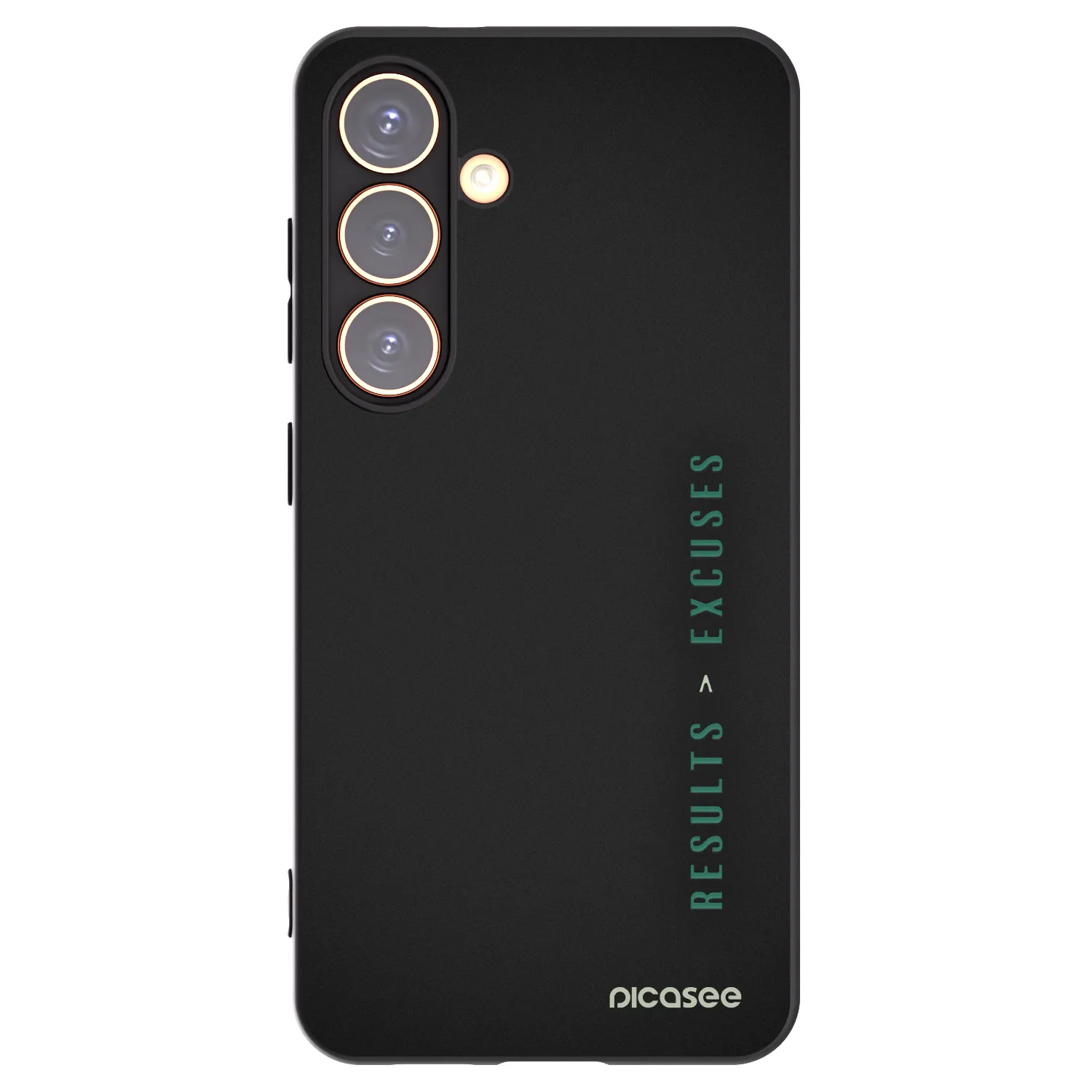 Picasee husă neagră din silicon pentru Samsung Galaxy S24 S921B 5G - Results x Excuses