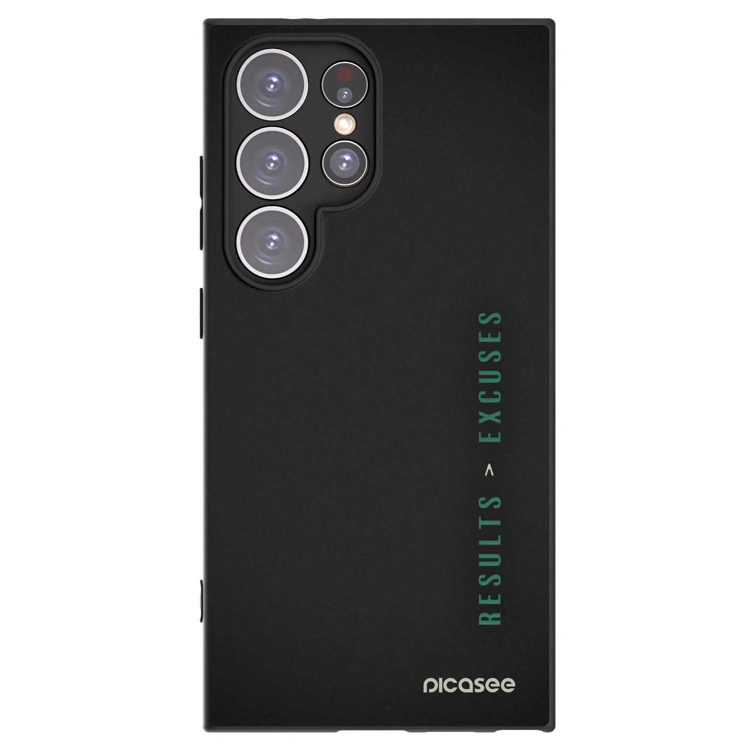 Picasee husă neagră din silicon pentru Samsung Galaxy S24 Ultra S928B 5G - Results x Excuses
