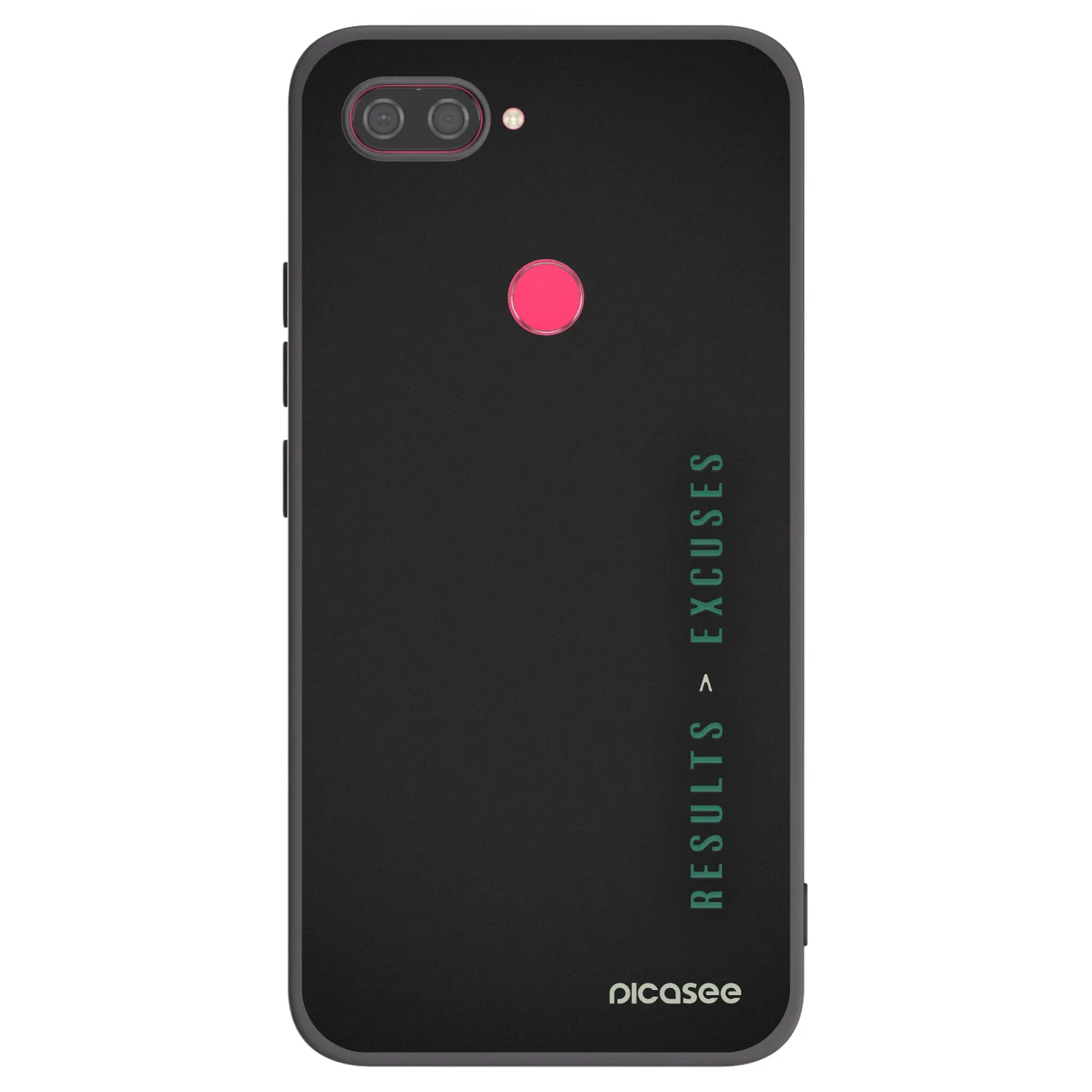 Picasee husă neagră din silicon pentru Xiaomi Mi 8 Lite - Results x Excuses