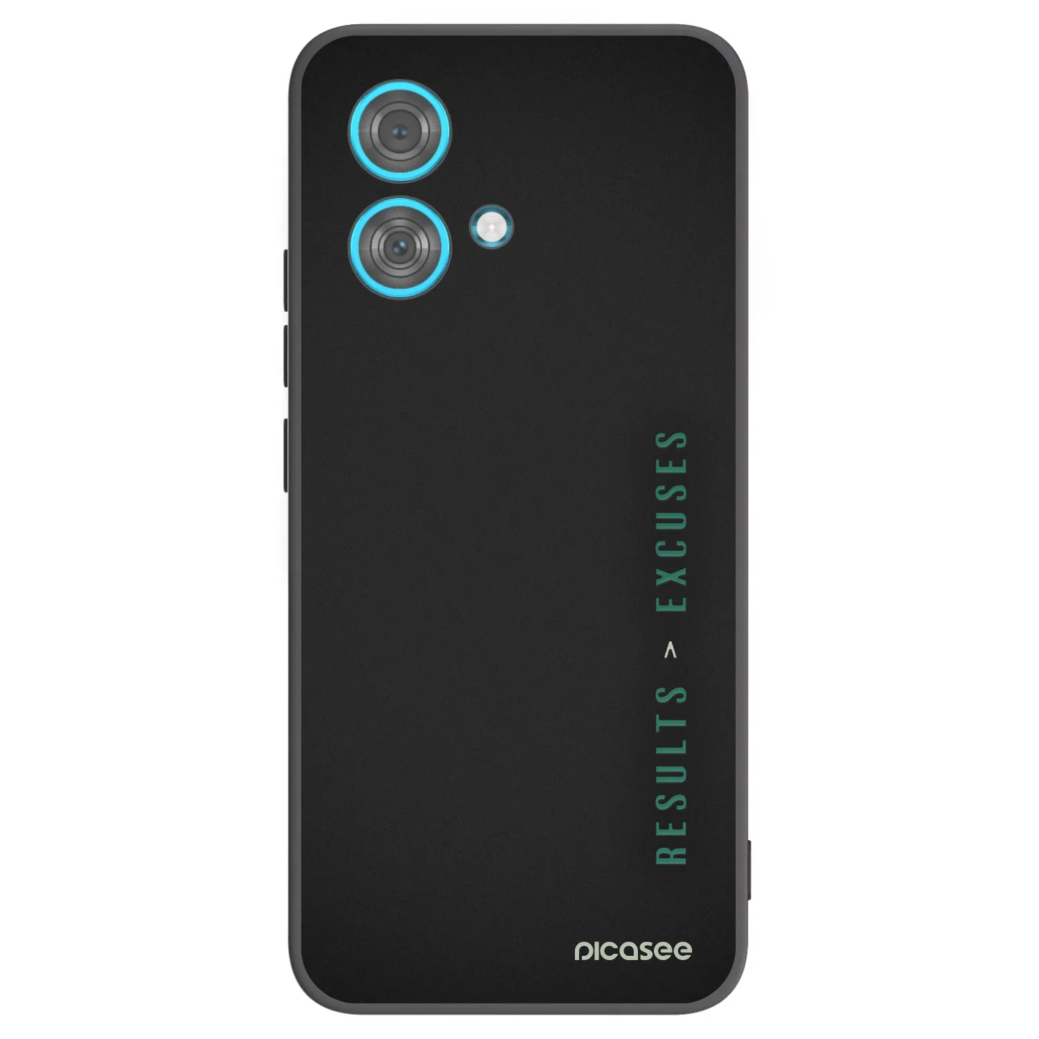 Picasee husă neagră din silicon pentru Motorola Edge 40 Neo - Results x Excuses